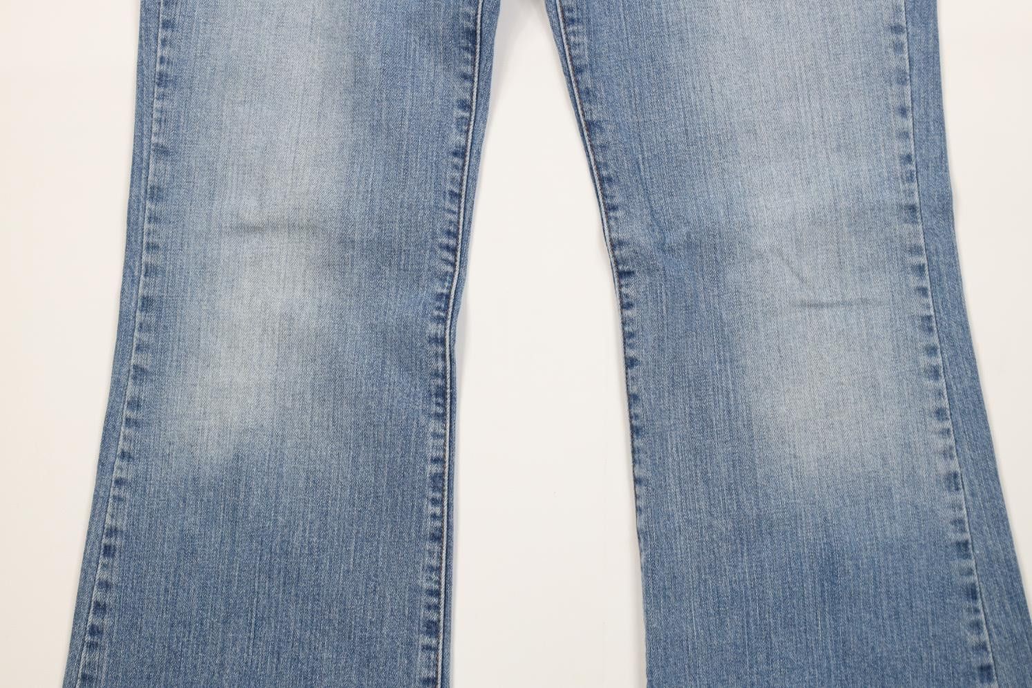 Lucky Brand Vintage 90s Y2K Lucky Brand Flared Wide Leg Jeans USA Blue Size 30" / US 8 / IT 44 - 3 Thumbnail