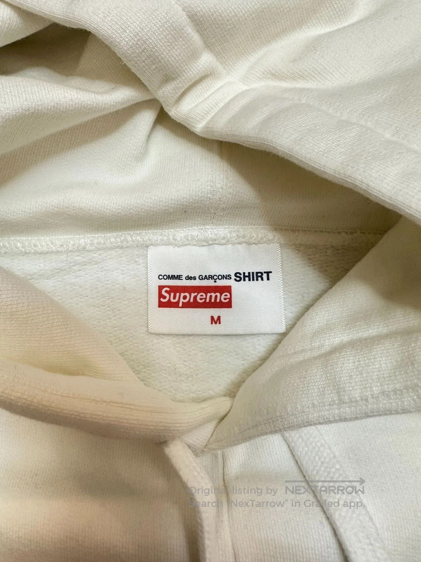 Supreme supreme X cdg collaboration white hoodie. Size US M / EU 48-50 / 2 - 2 Thumbnail