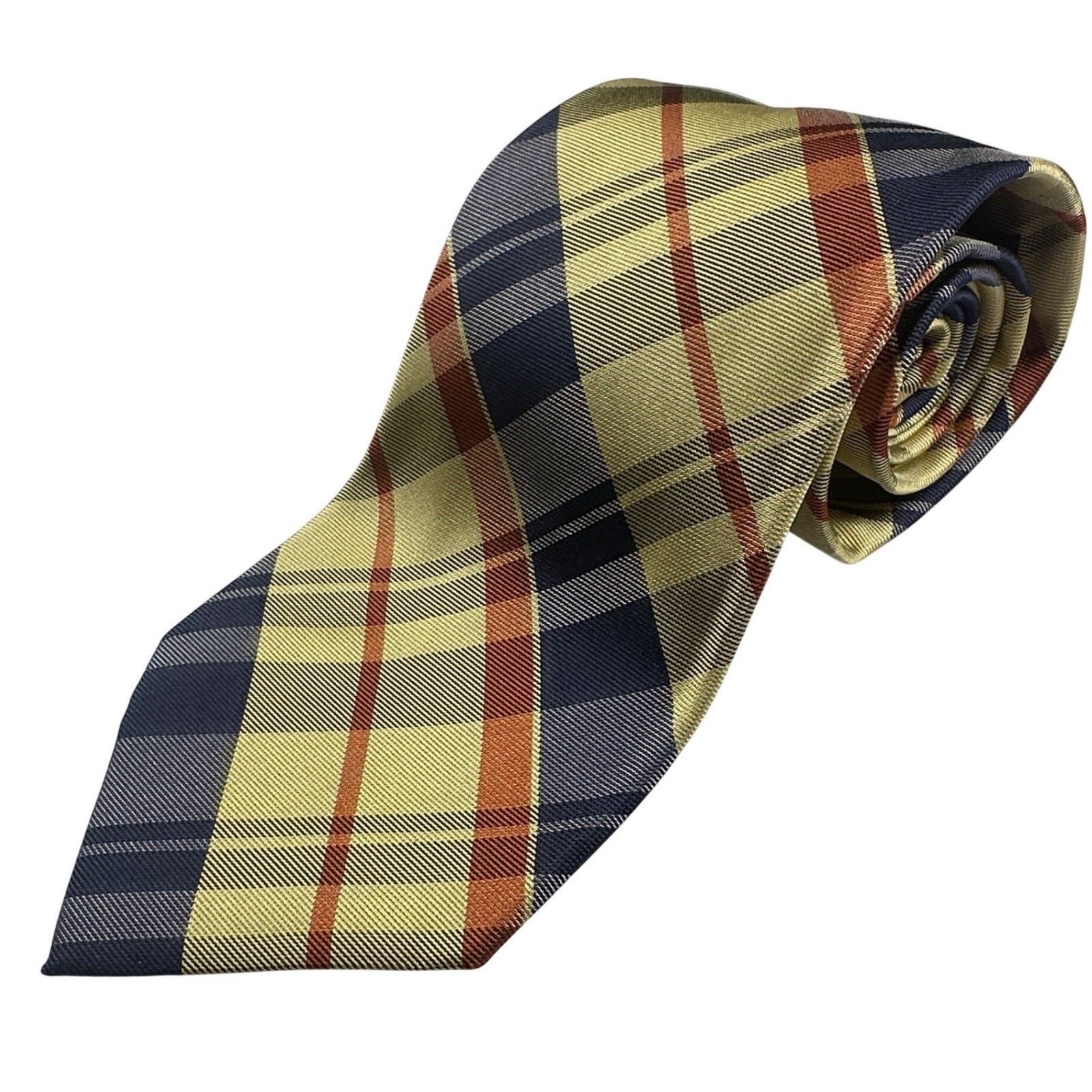 Paul Fredrick Paul Fredrick Plaid Italian Silk Neck Tie Made in USA NWT Size ONE SIZE - 2 Thumbnail
