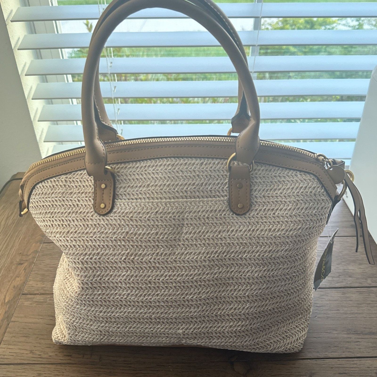 Other Style & Co Medium Straw Dome Satchel Natural Size ONE SIZE - 1 Thumbnail