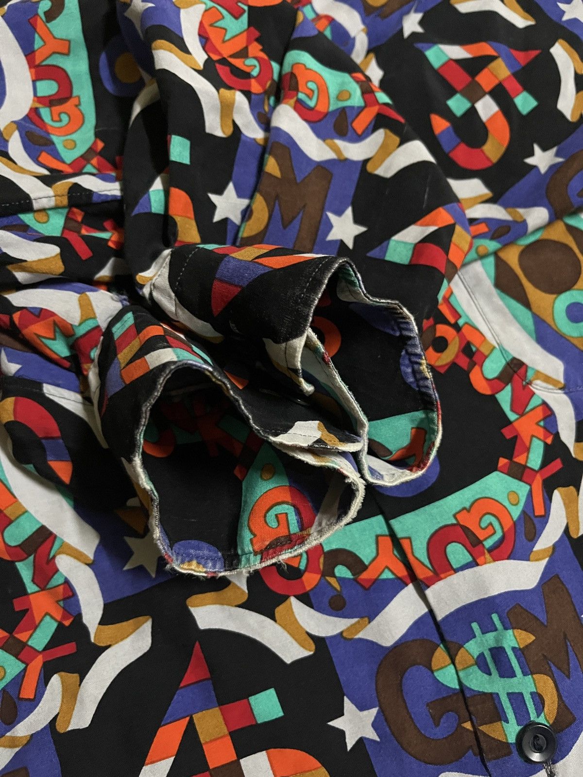Japanese Brand × Vintage Grass Mens Jun Saito Full Print Shirt Size US L / EU 52-54 / 3 - 17 Thumbnail