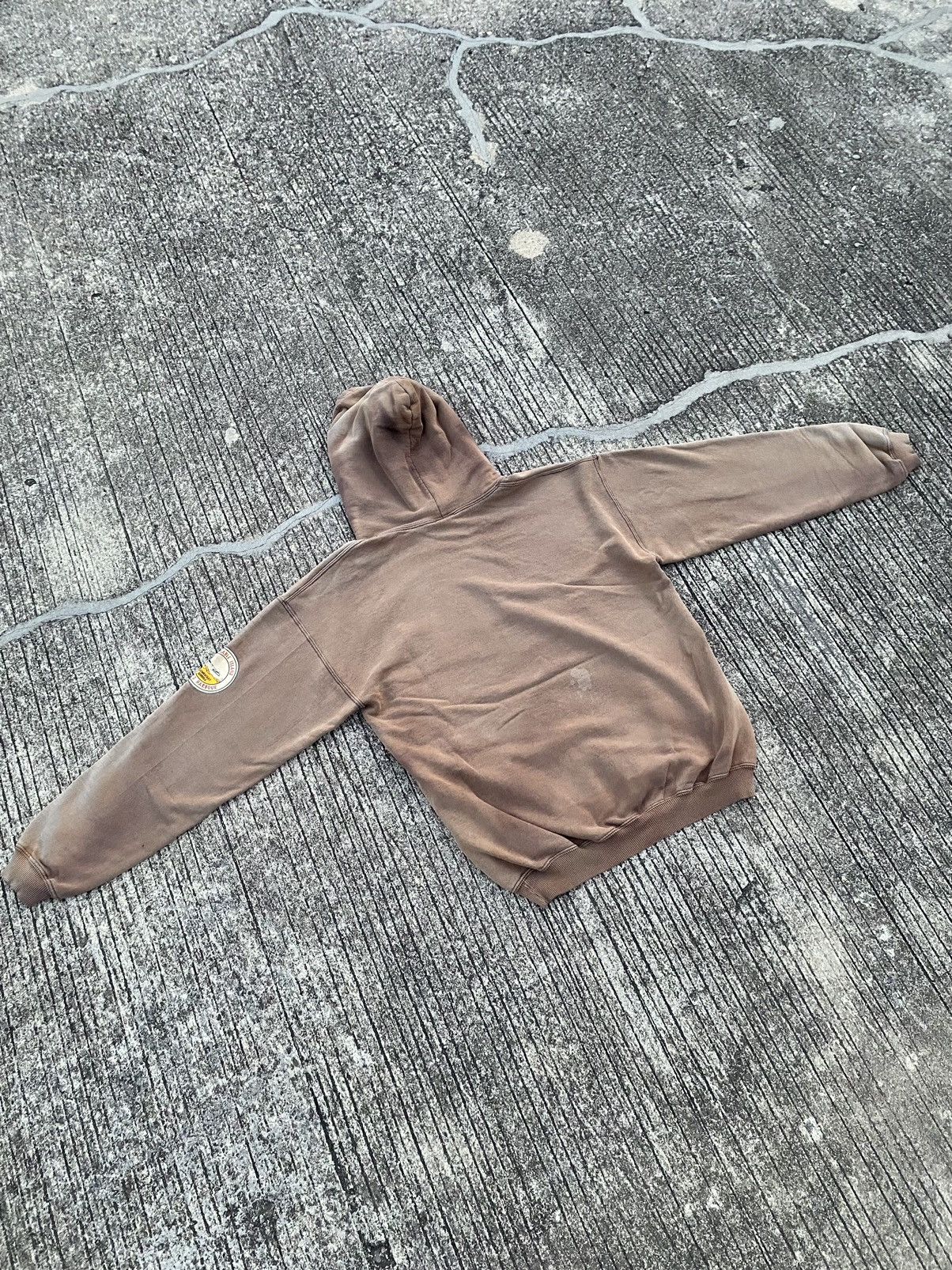 Russell Athletic Rare Faded Gildan Ultra Brown Hoodie 🥷🏿 Size US M / EU 48-50 / 2 - 12 Thumbnail