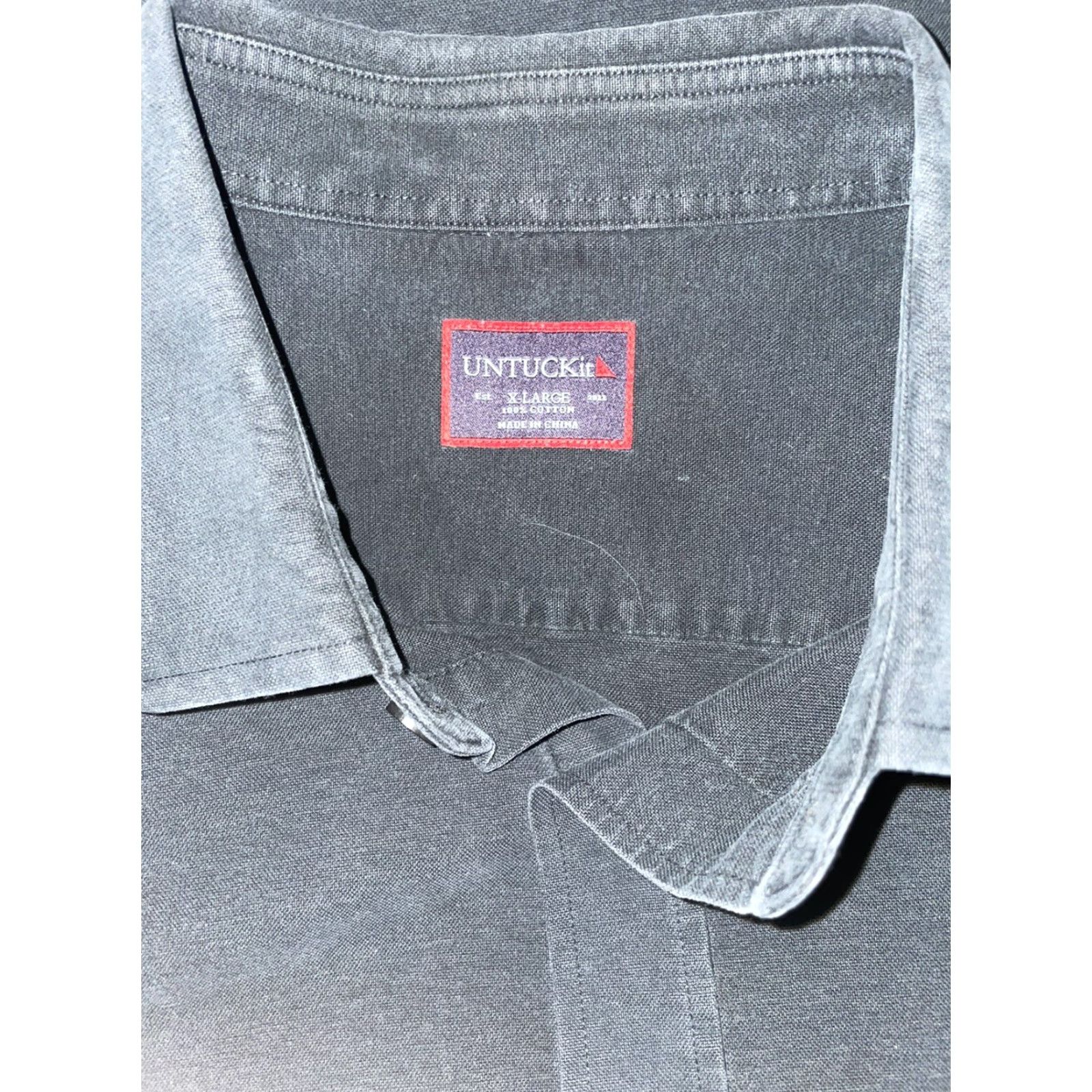 UNTUCKit UNTUCKit Black Long Sleeve Button-Up Shirt Mens XL Size US XL / EU 56 / 4 - 7 Thumbnail