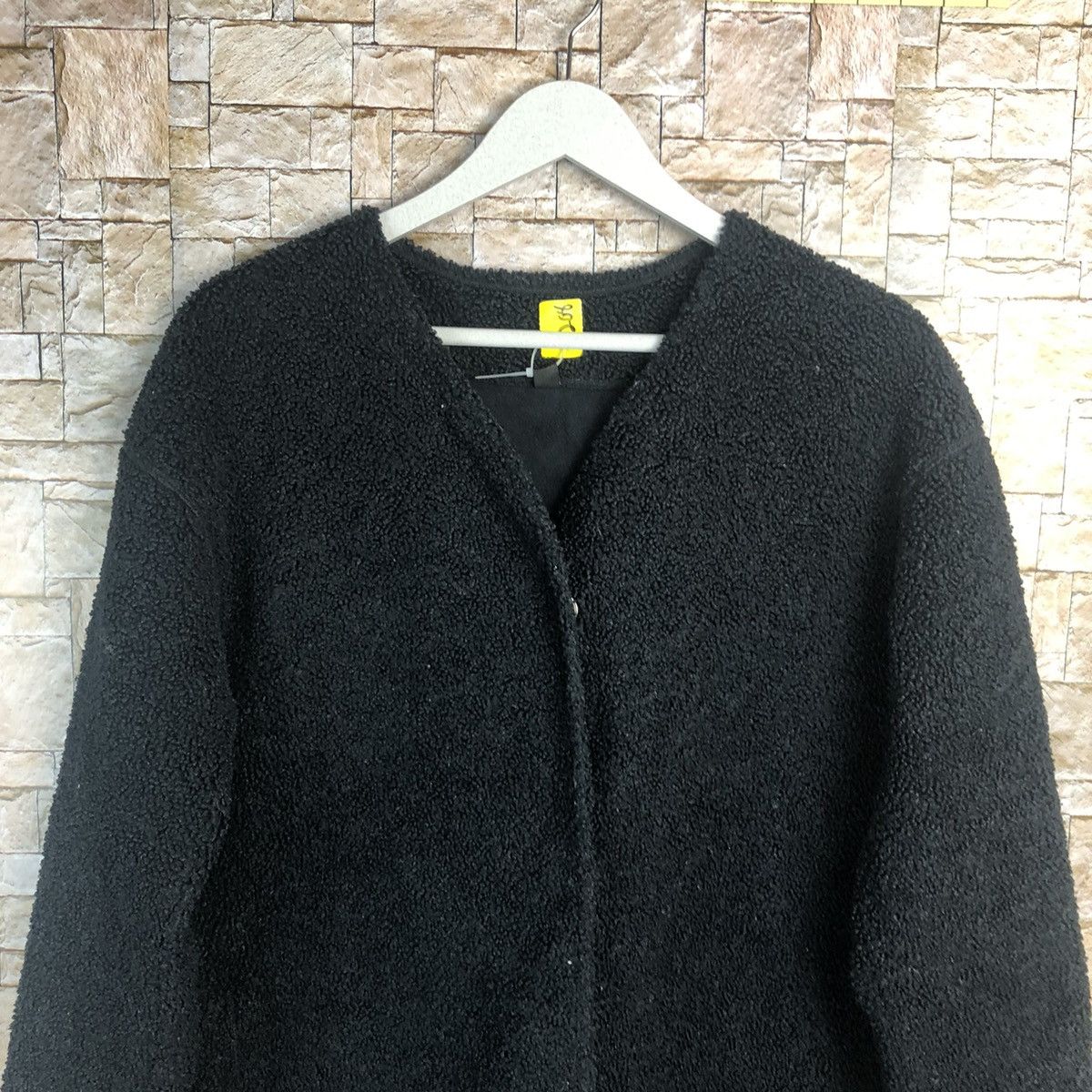 Homespun Knitwear Uniqlo Black Cardigan fleece Knitwear #A208 Size M / US 6-8 / IT 42-44 - 5 Thumbnail