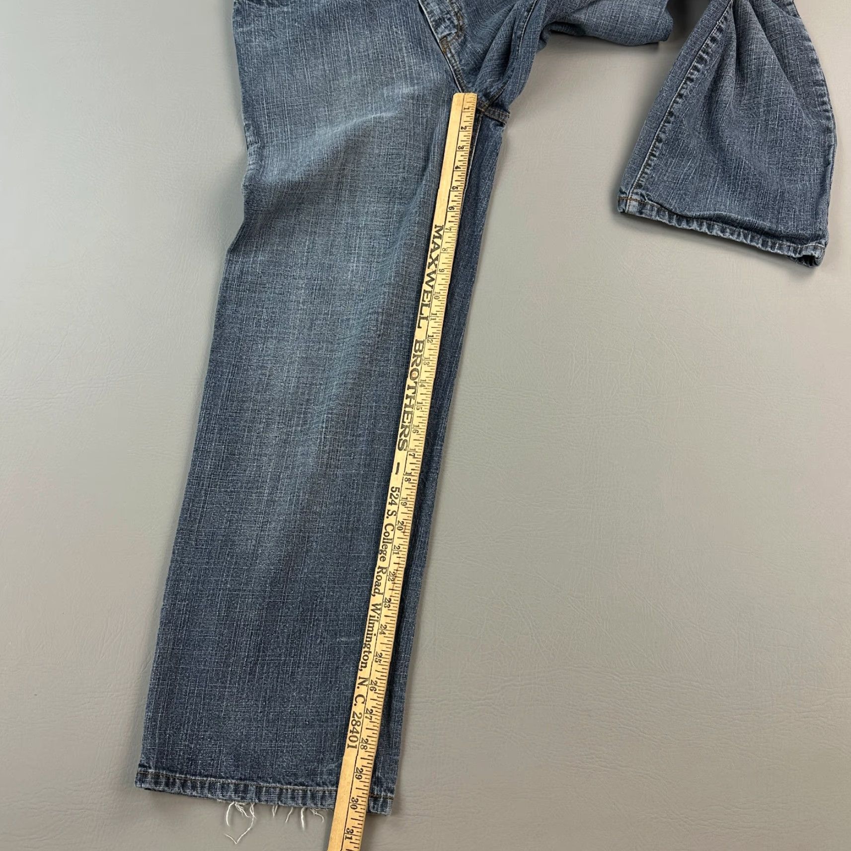 Denime Vintage Eddie Domani Jeans Women's 32x30 Blue Denim Baggy Relaxed Hip Hop Y2K Jeans Mens? Size 24" / US 00 / IT 34 - 2 Thumbnail