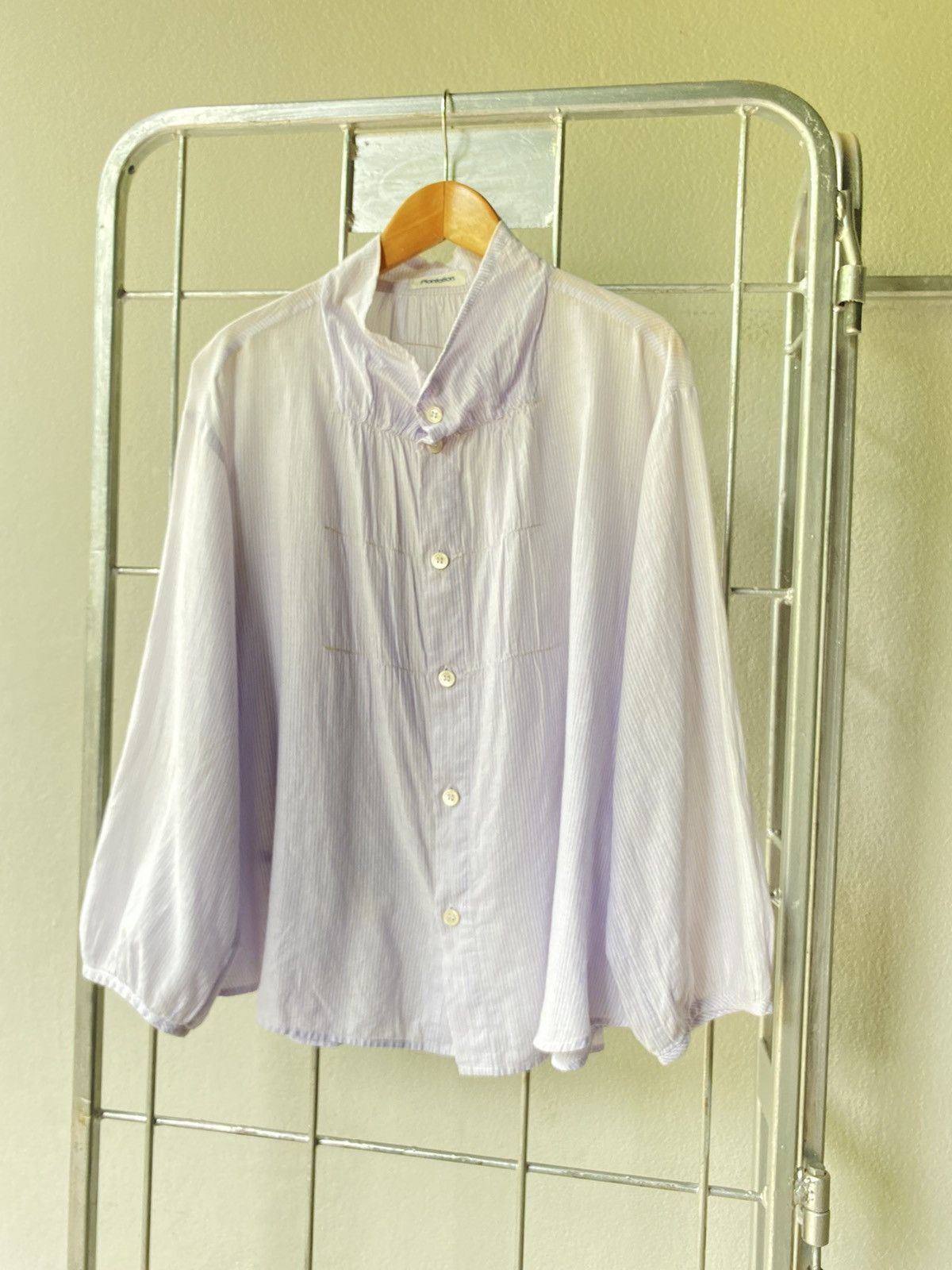 Issey Miyake Plantation stripped white blouse Size M / US 6-8 / IT 42-44 - 13 Thumbnail
