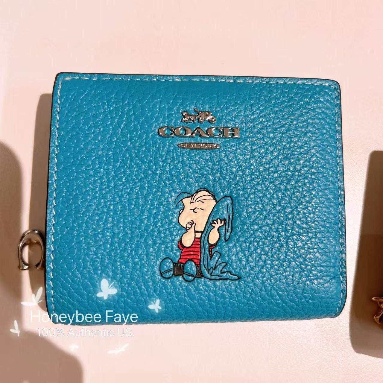 Coach Coach X Peanuts Snap Wallet With Linus CBN91 Size ONE SIZE - 1 Thumbnail