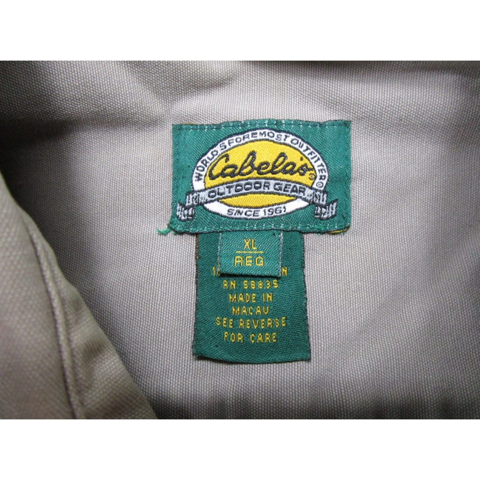 Vintage Cabela's Brown Safari Outback Style Long Sleeve Flannel Button Up Shirt XL Mens Shirt Casual Winter Size US XL / EU 56 / 4 - 2 Thumbnail