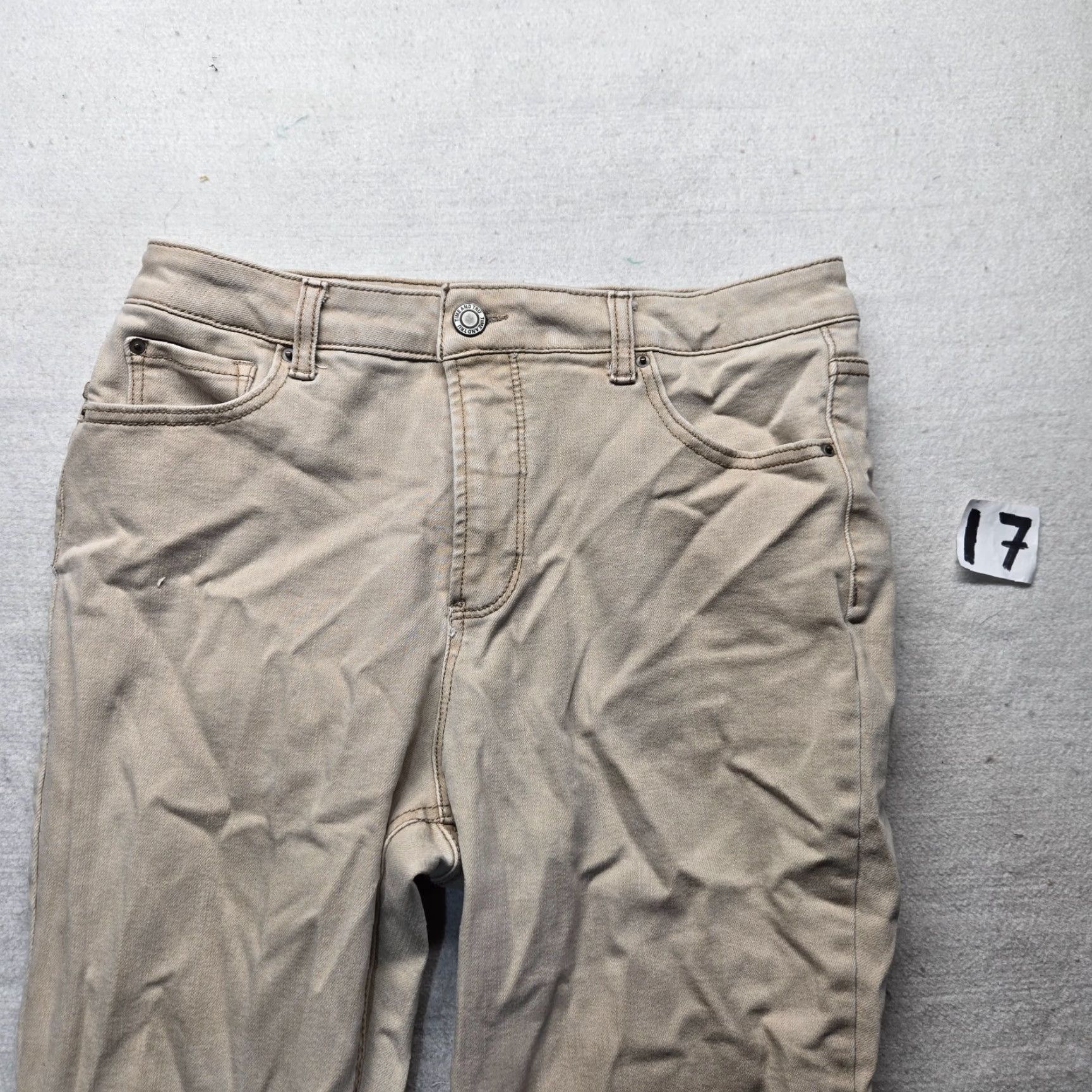 Vintage Time and Tru Jeans Boot Cut Brown Tan High Rise Adult Women's Size 14 Pant Pants Regular Bootcut Brown Time and Tru Womens 14 Size 36" / US 14 / IT 50 - 2 Thumbnail