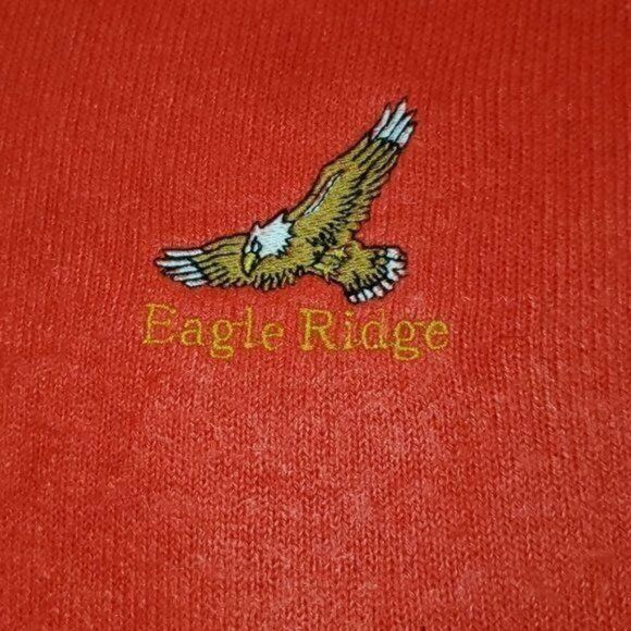 Vintage Pickering Vintage Embroidered "Eagle Ridge" Red Wool V-neck Size US L / EU 52-54 / 3 - 7 Thumbnail