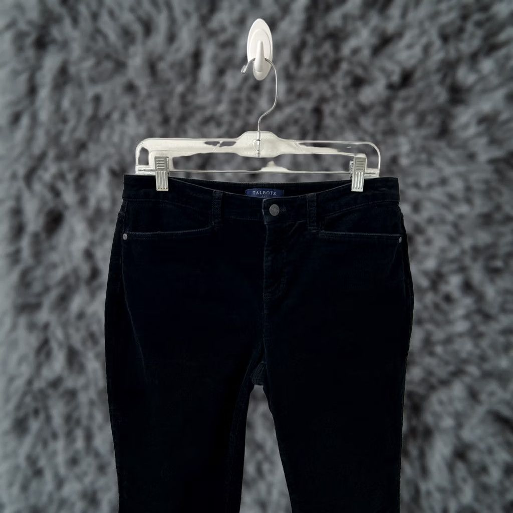 Talbots Talbots Corduroy Pants Womens 6x30 Black Simply Flattering 5-Pocket Trousers Size 28" / US 6 / IT 42 - 1 Thumbnail