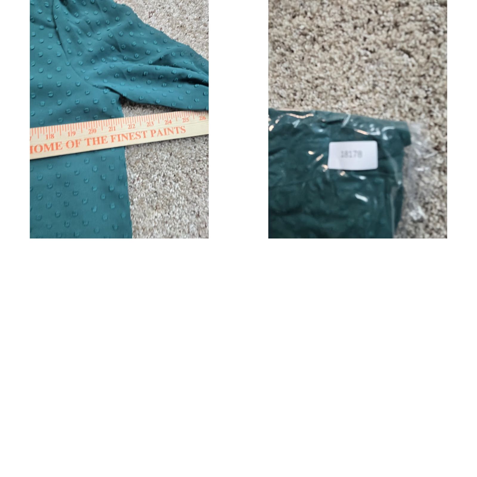 J.Crew J.Crew Blouse Womens L Green V Neck Long Sleeve Textured Polka Dot Top Size L / US 10 / IT 46 - 8 Thumbnail