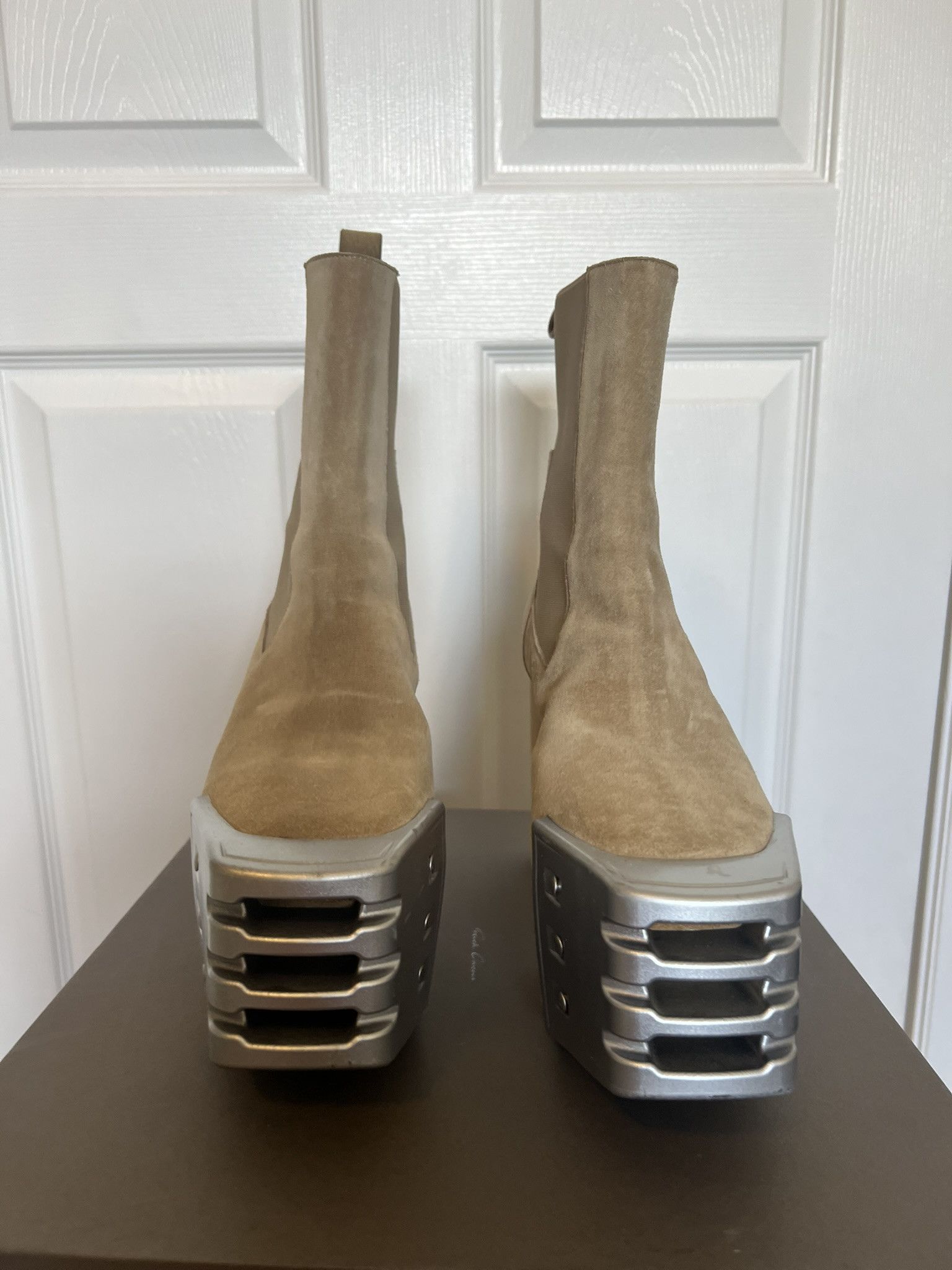 Rick Owens Rick Owens FW19 Suede Grilled Kiss Boots sz 41 Size US 8 / EU 41 - 3 Thumbnail