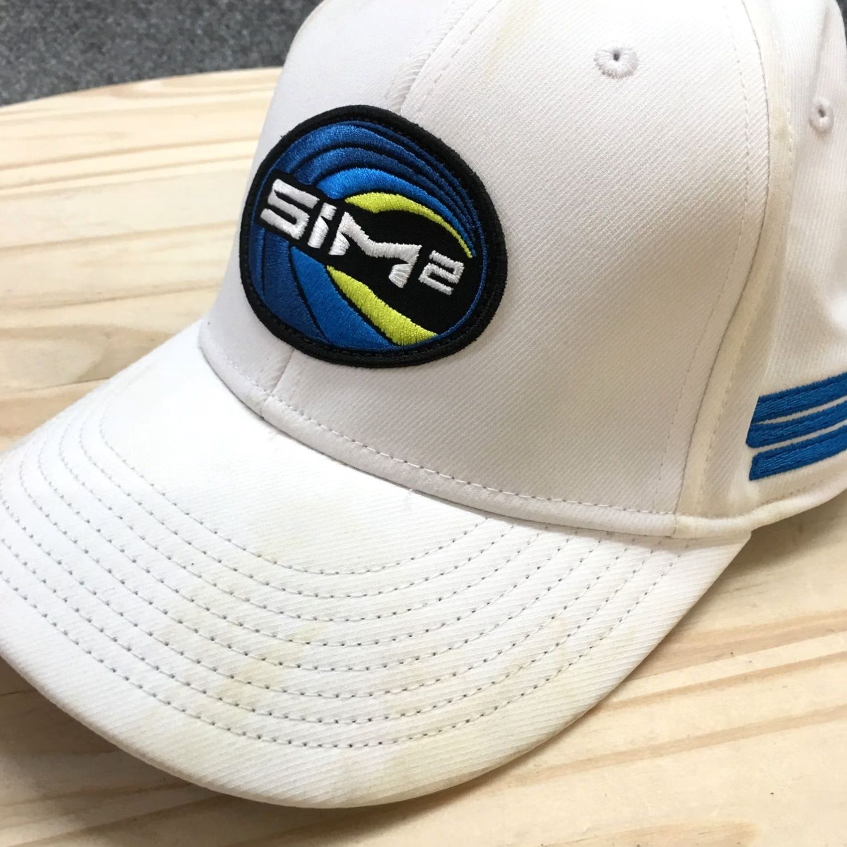 TaylorMade Taylor Made SIM 2 Baseball Cap Hat Mens White OS Curved Brim Embroidered Logo Size ONE SIZE - 5 Thumbnail