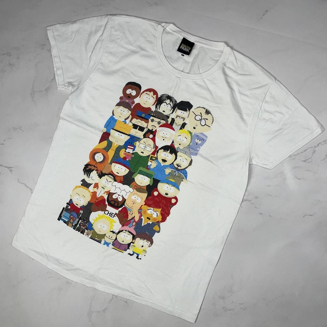 Vintage Vintage South Park 1998 T-Shirt all heroes Size L White Size US L / EU 52-54 / 3 - 2 Thumbnail