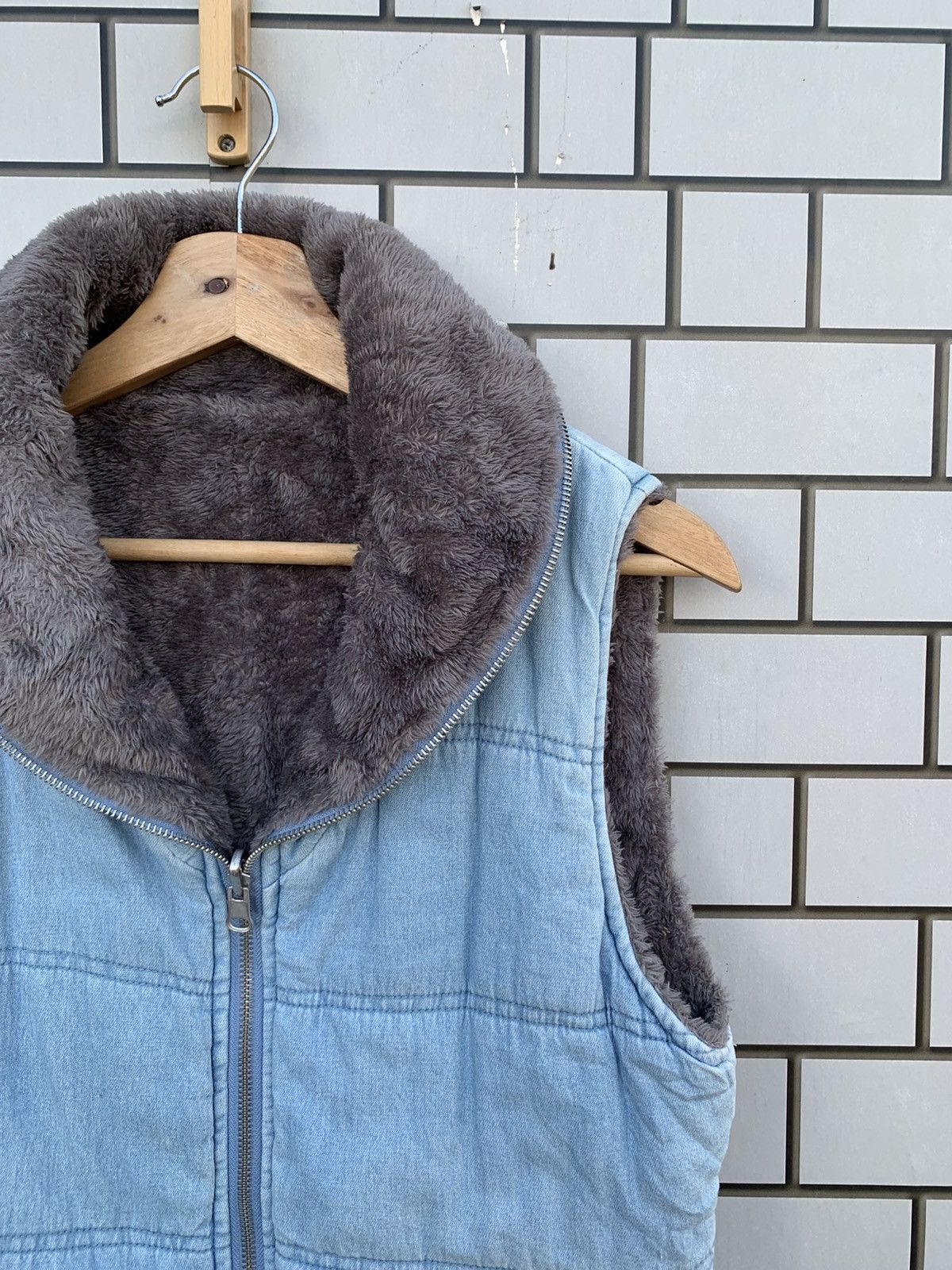 Indigo × Japanese Brand Vintage Japanese Brand Look Jeans Reversible Vest Size US M / EU 48-50 / 2 - 5 Thumbnail