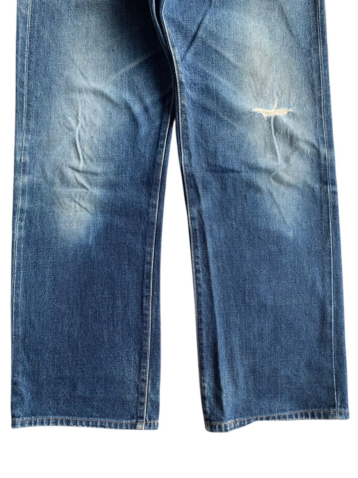 Japanese Brand × Jean Unknown Japanese Selvedge Button Fly Distressed Denim Size US 34 / EU 50 - 7 Thumbnail