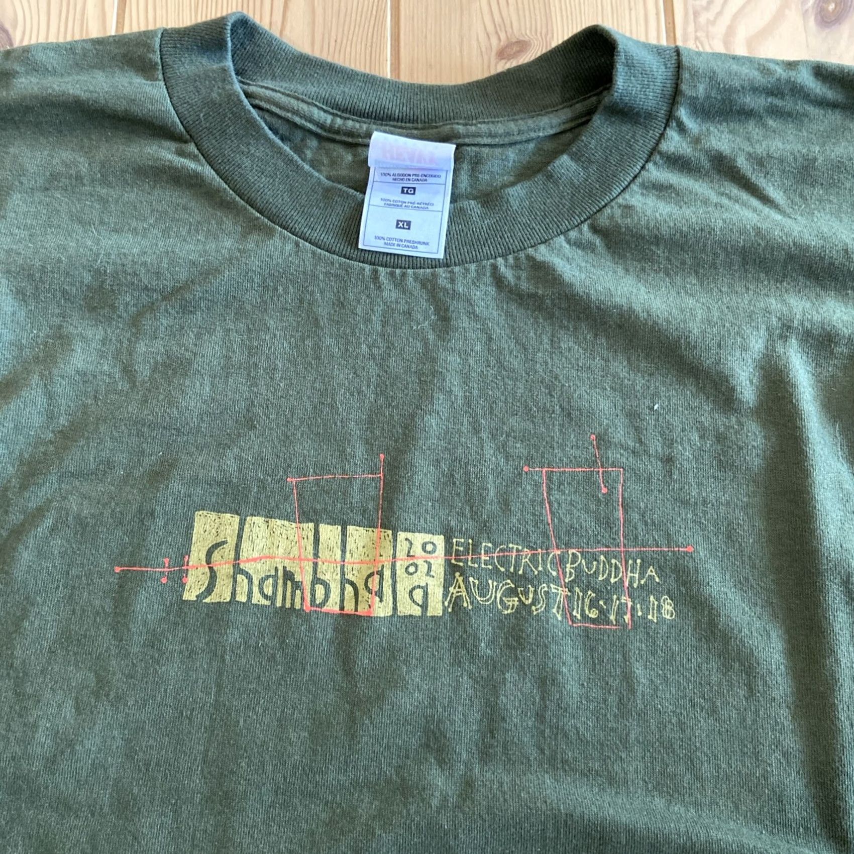 Fruit Of The Loom VINTAGE Fruit of the Loom T-Shirt XL Green 2000s Y2K Mickey Mouse Crew Neck Short Sleeve Cotton Embroidered Logo 90s Grunge Sunfaded Size US XL / EU 56 / 4 - 2 Thumbnail
