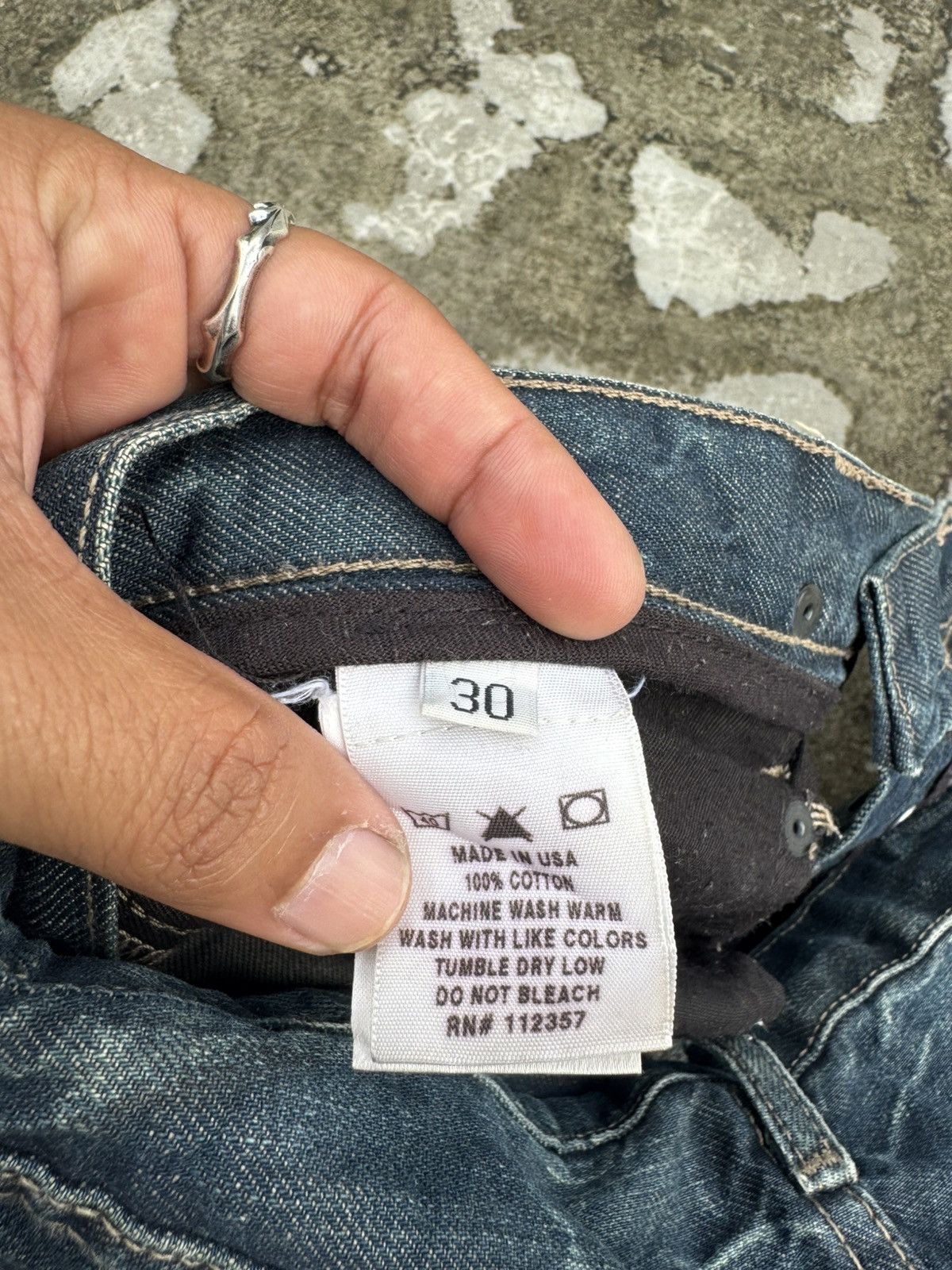 Rick Owens Rare Rick Owens Slab Denim Washed Waxed Black Jeans Size US 30 / EU 46 - 7 Thumbnail