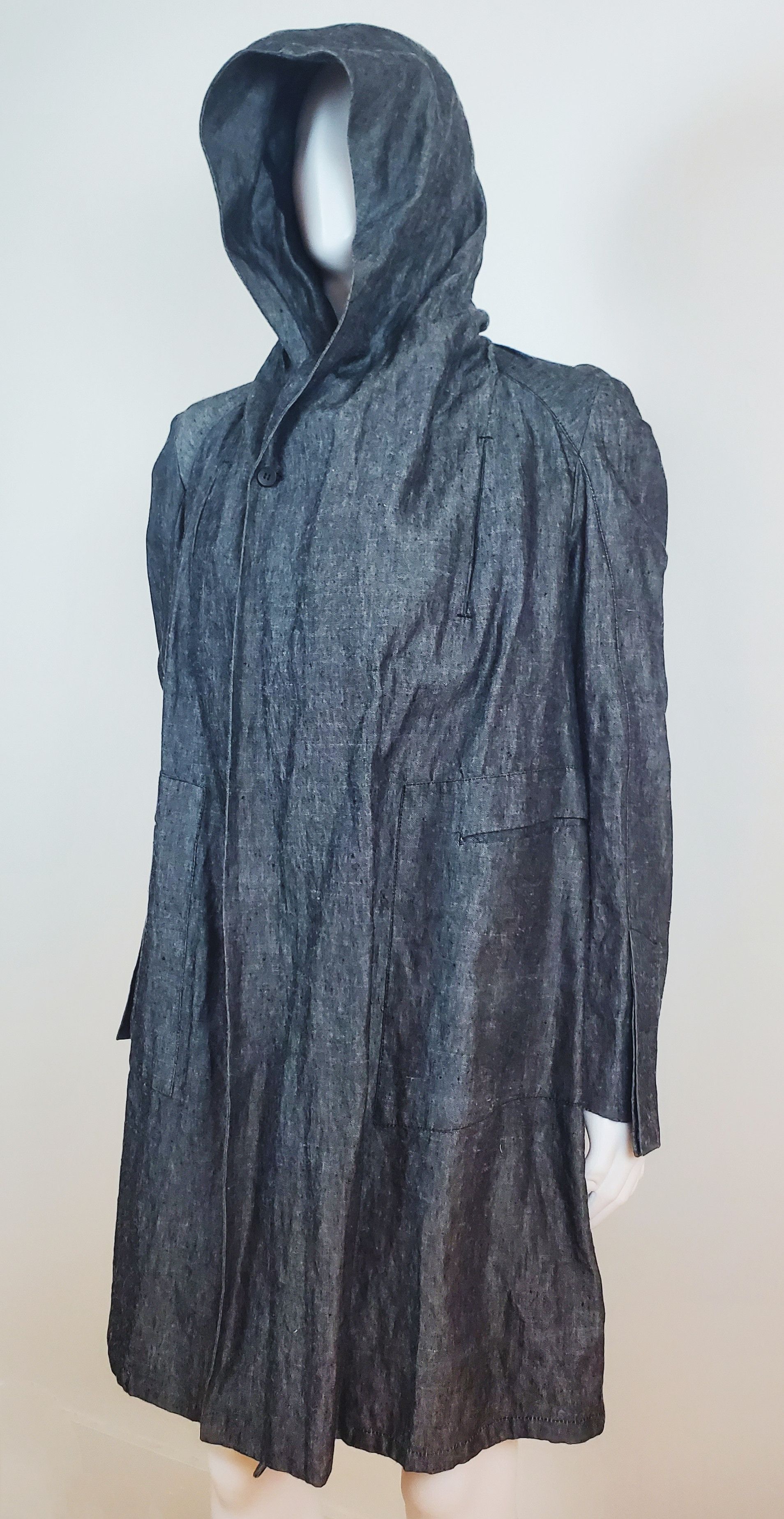 Masnada MASNADA Storm Grey Hoodie Designers Overcoat Jacket Size US M / EU 48-50 / 2 - 2 Thumbnail