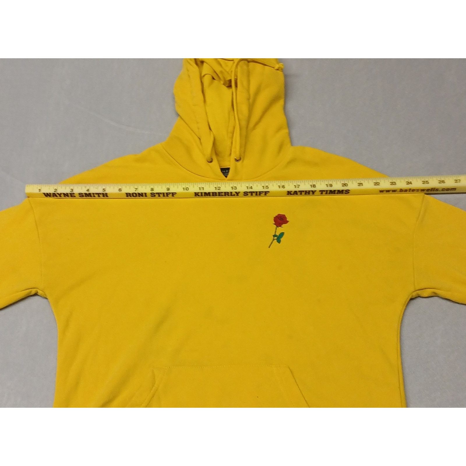 Empyre Empire (Small) Yellow Slit Pocket String Pullover Hoodie Size S / US 4 / IT 40 - 4 Thumbnail