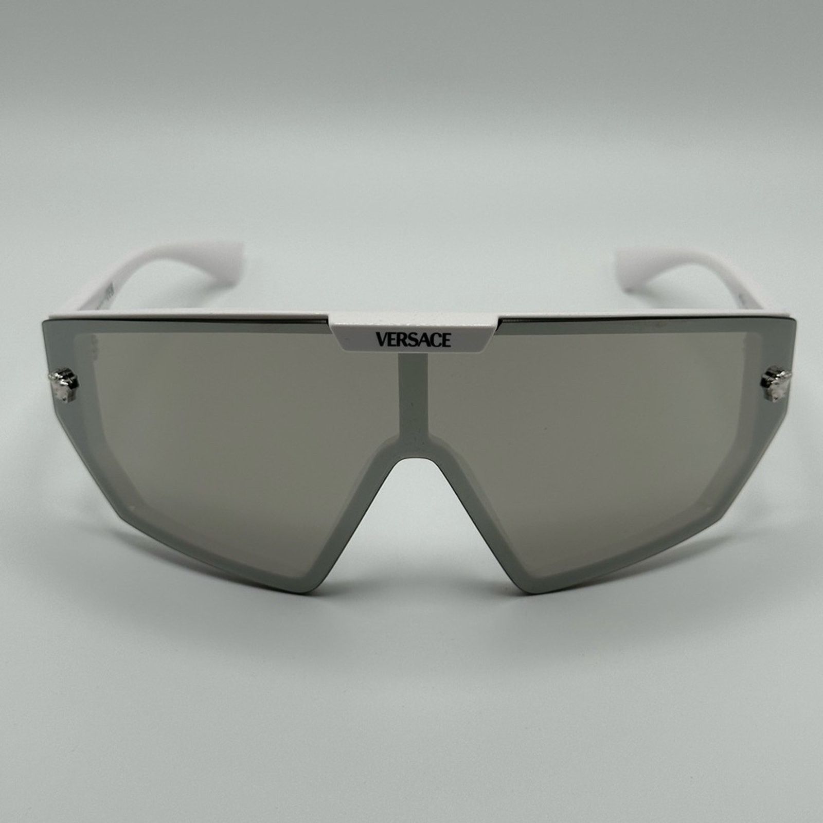 Versace VERSACE VE4461 White Dark Grey with clip on Grey Extra Lens Size ONE SIZE - 5 Thumbnail