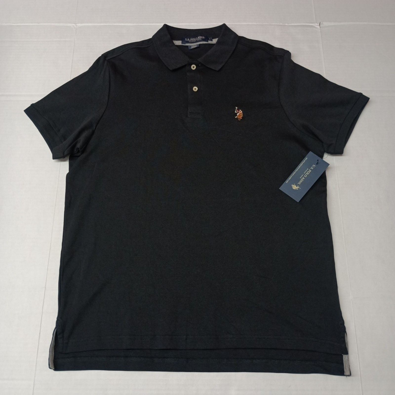 U.S. Polo Assn. U.S. Polo Assn Interlock Polo Shirt Black Men's Size L Large Size US L / EU 52-54 / 3 - 1 Thumbnail