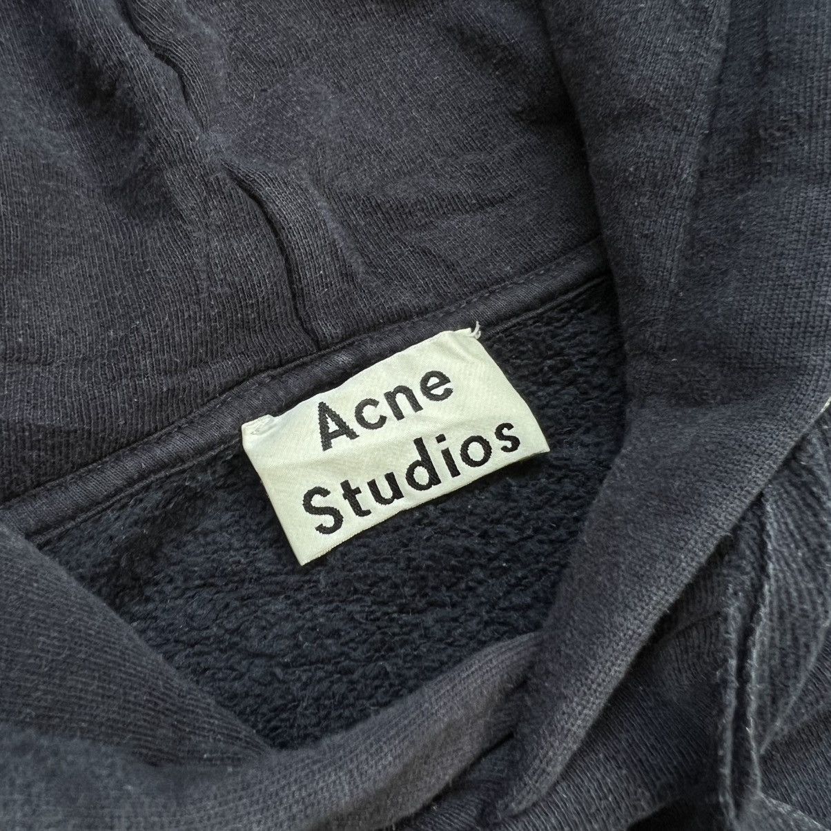 Acne Studios Acne Studios Florida Face Faded Hoodie Navy Size US M / EU 48-50 / 2 - 7 Thumbnail