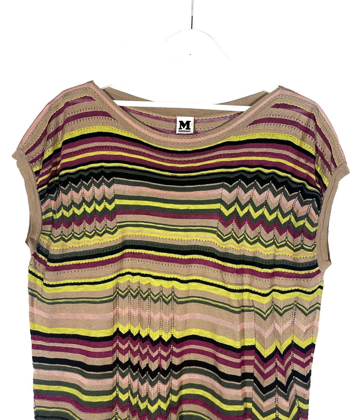 Missoni × Vintage Missoni Women’s Knit Dress Cotton/Viscose/Linen Size 46/L Size L / US 10 / IT 46 - 2 Thumbnail