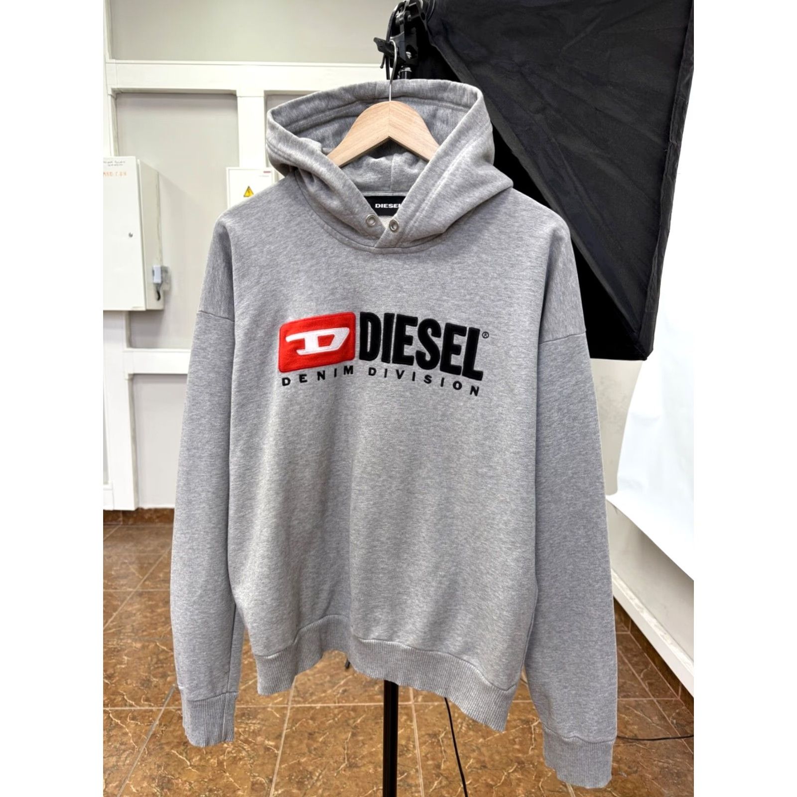 Diesel VINTAGE Diesel Hoodie Mens Classic Retro Gray M shirt? Size US M / EU 48-50 / 2 - 2 Thumbnail