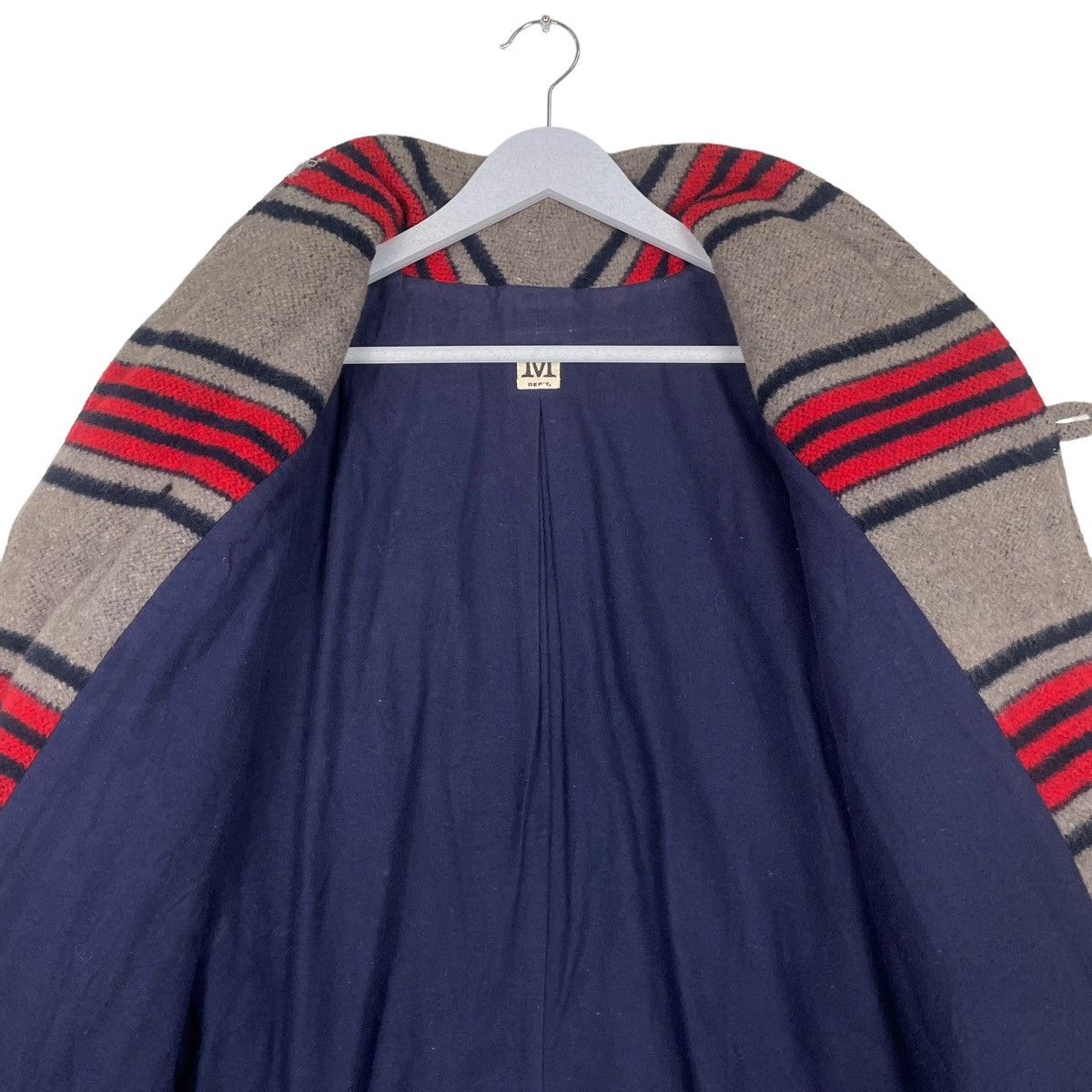 Designer × Japanese Brand × Vintage 💥DEPT STRIPED BUTTON WOOL JACKET Size US M / EU 48-50 / 2 - 11 Thumbnail