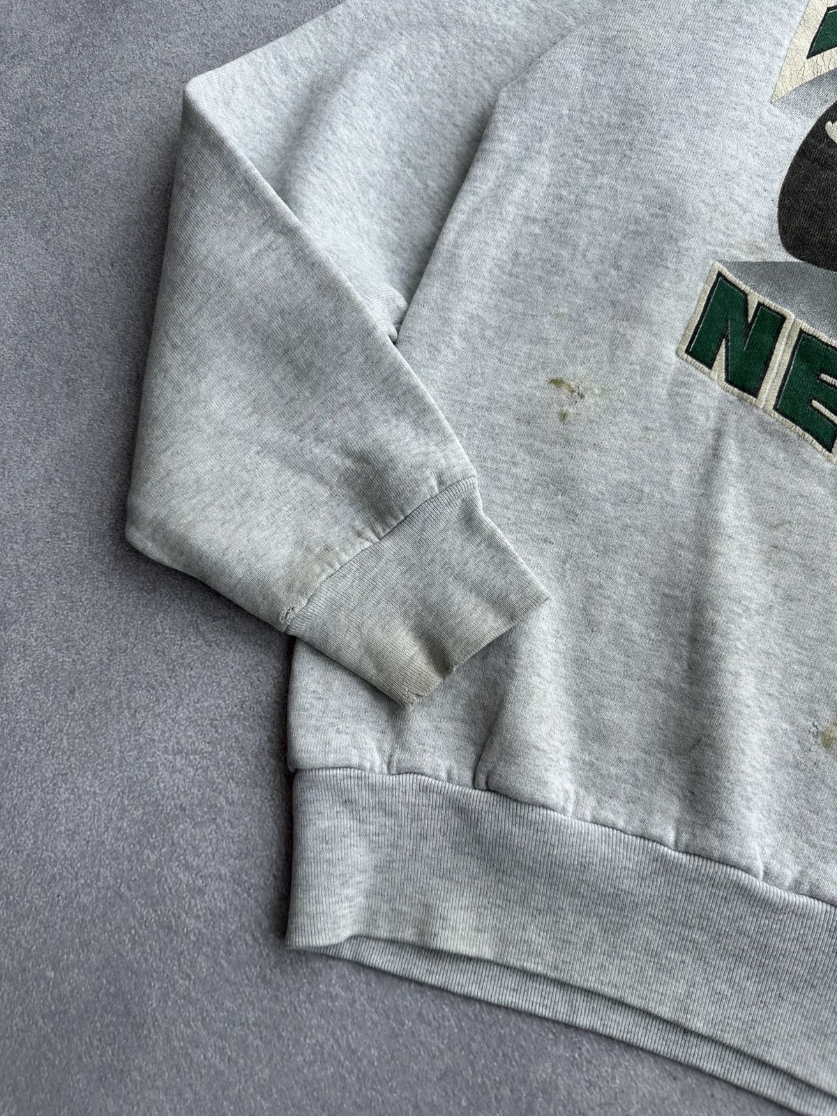 NFL Vintage NFL New York Jets Grey Crewneck Sweatshirt 90s Sz XL Size US XL / EU 56 / 4 - 7 Thumbnail