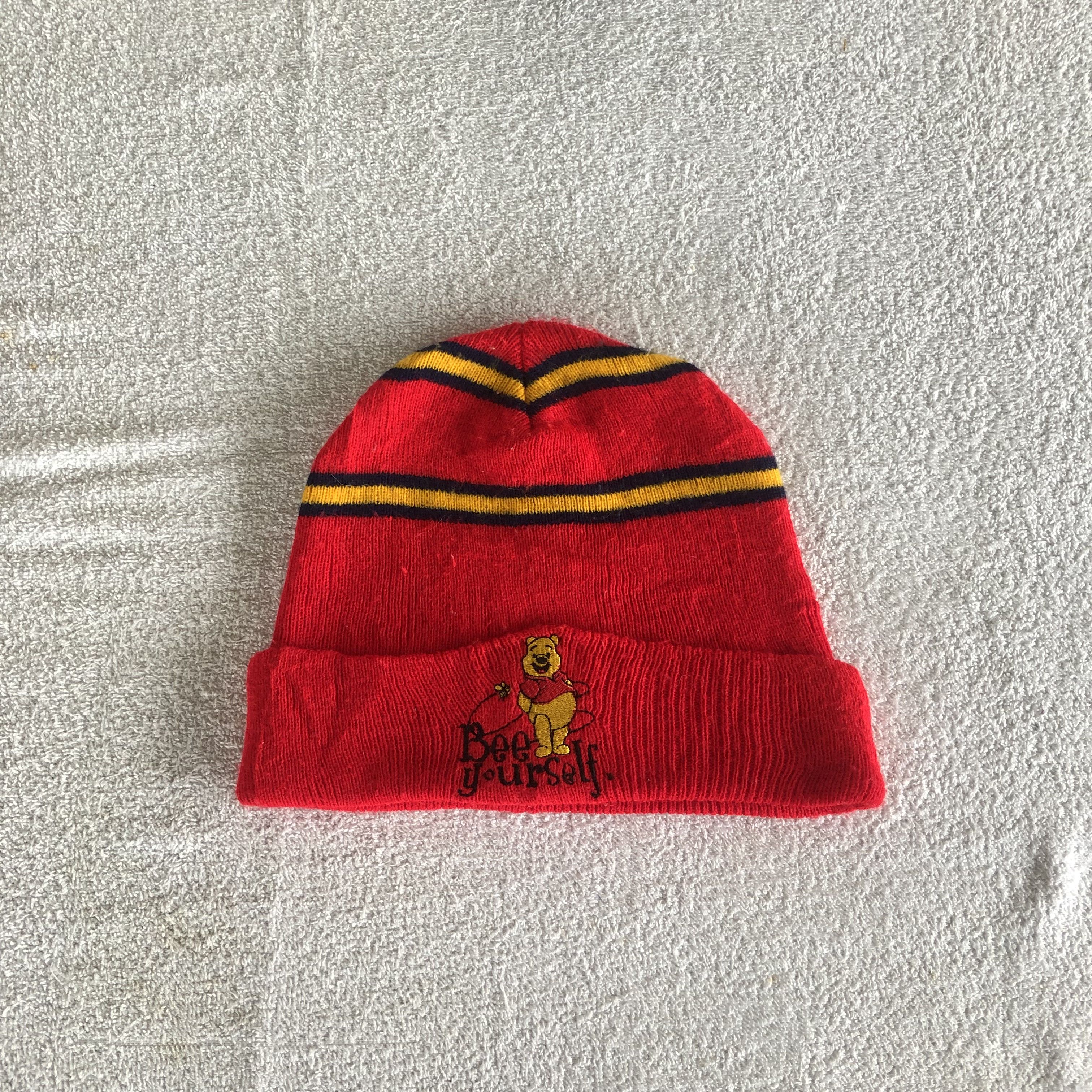 Disney Vintage 90s Pooh Disney Beanie Cartoon Snow Caps Hats Size ONE SIZE - 6 Thumbnail