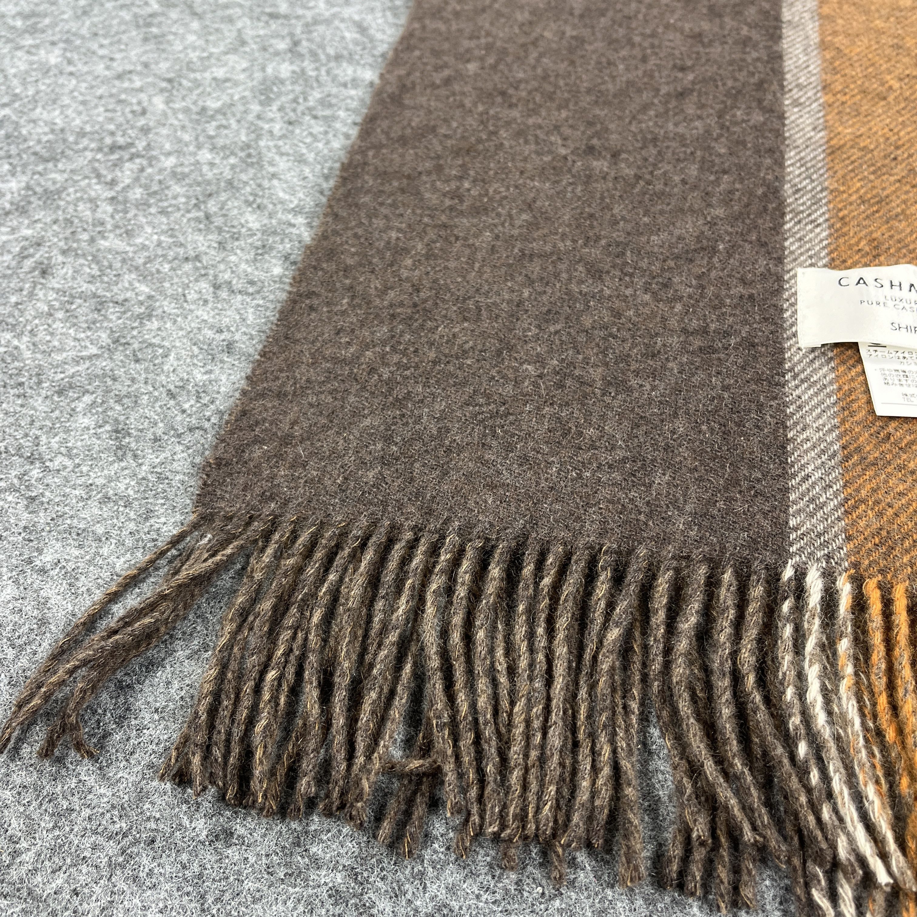 SHIPS × Vintage Ships Cashmere Scarf / Muffler / Neckwear T1007 Size ONE SIZE - 6 Thumbnail