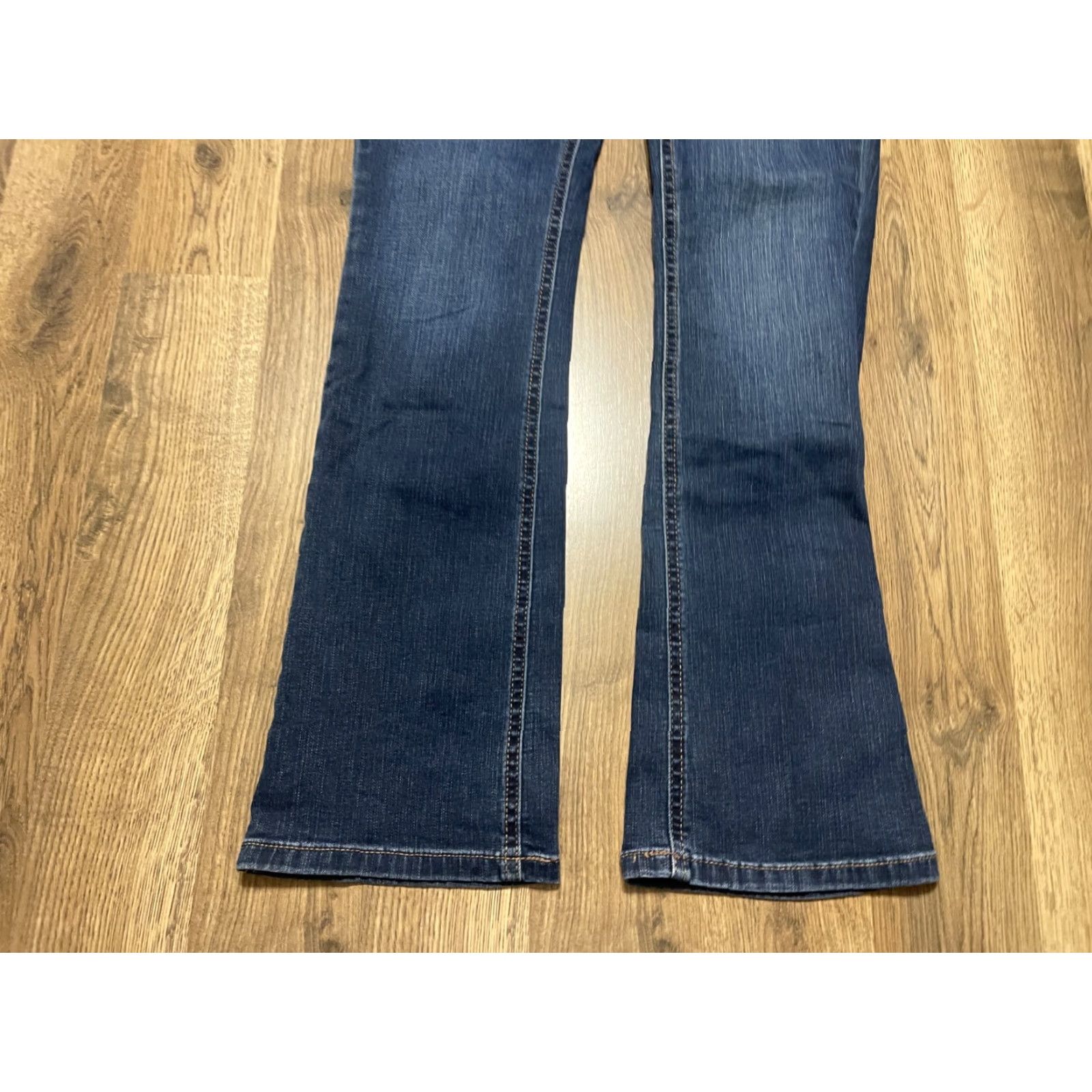 Vintage Maurices Jeans Women's Size 6 Blue Denim 5-Pocket Pockets Mid Rise Bootcut Regular Inseam 31.5 in Size 28" / US 6 / IT 42 - 3 Thumbnail