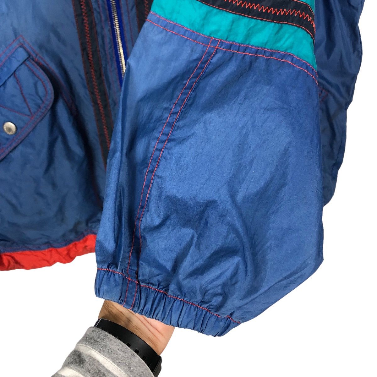 Vintage Vintage Bomber Jacket Astrolabio Made in Italy Multi Colour Size US L / EU 52-54 / 3 - 12 Thumbnail
