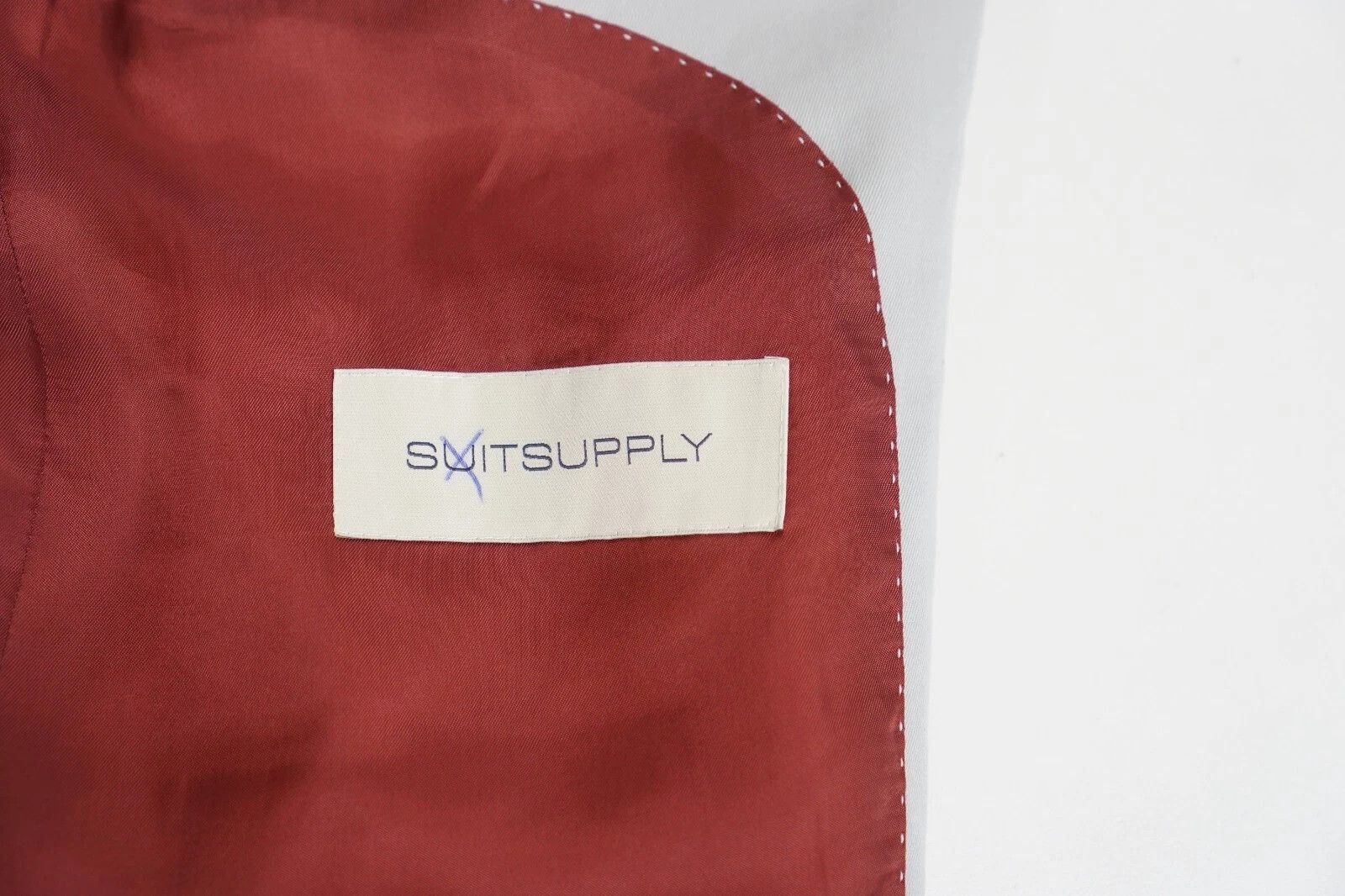 Suitsupply Men Suitsupply Blazer La Spalla Cotton & Cashmere Grey US44 Size 44R - 5 Thumbnail