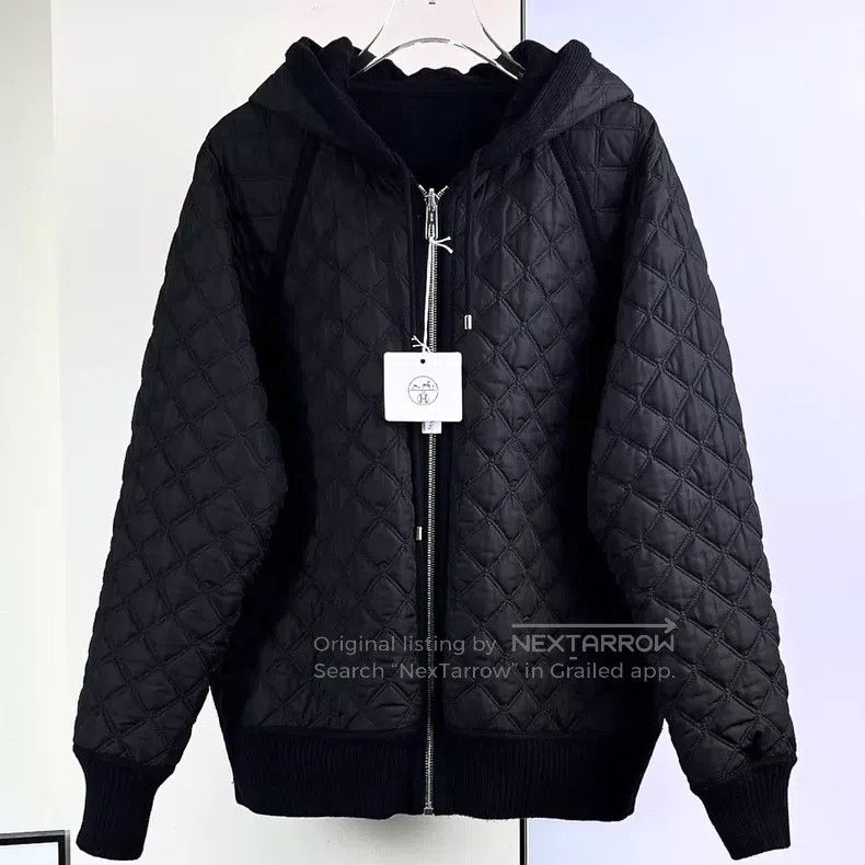Hermes Hermes Reversible Diamond Quilted Hooded Down Jacket Size XXS / US 00 / IT 34 - 3 Thumbnail