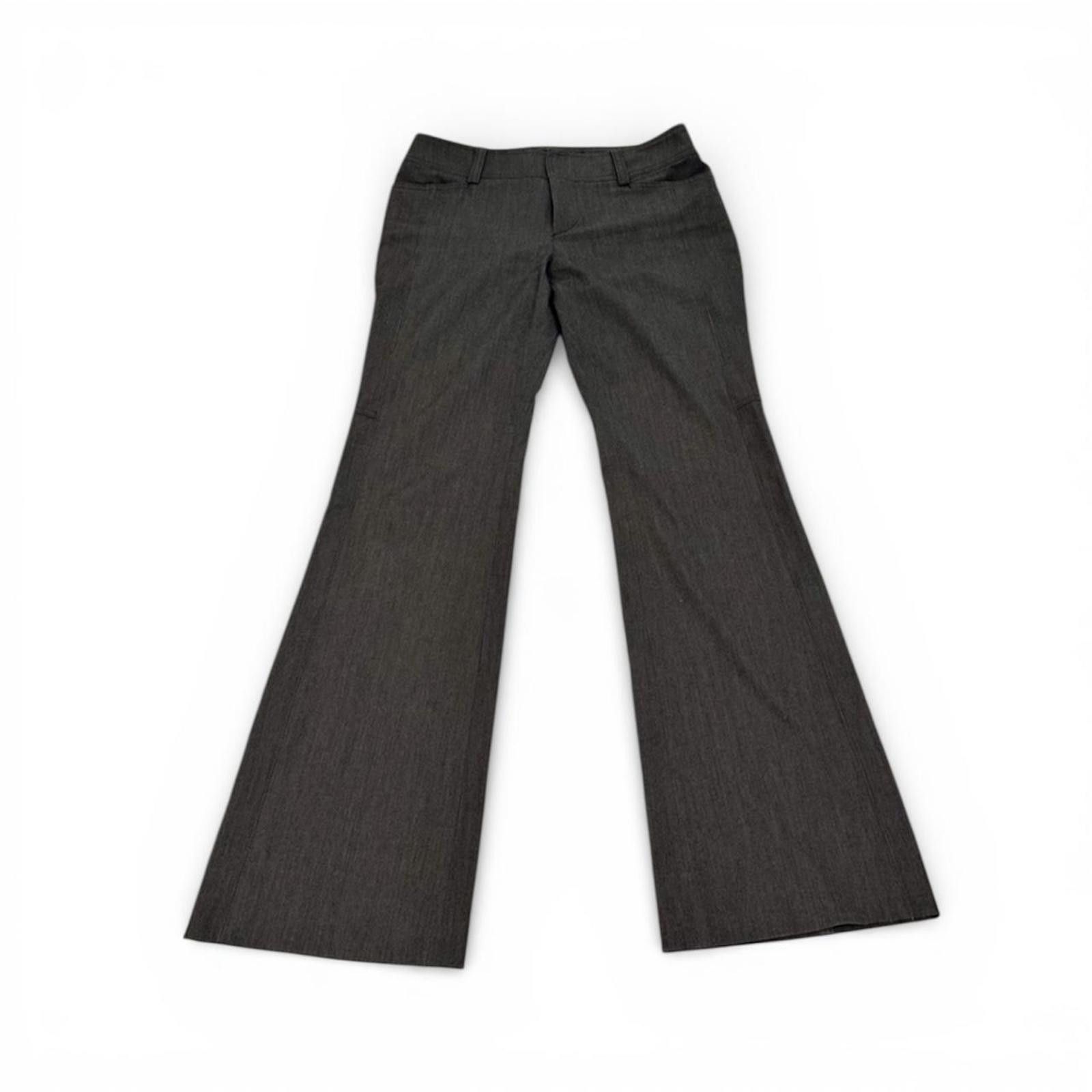 Other Low rise office siren style gray flare trousers Size 26" / US 2 / IT 38 - 1 Thumbnail