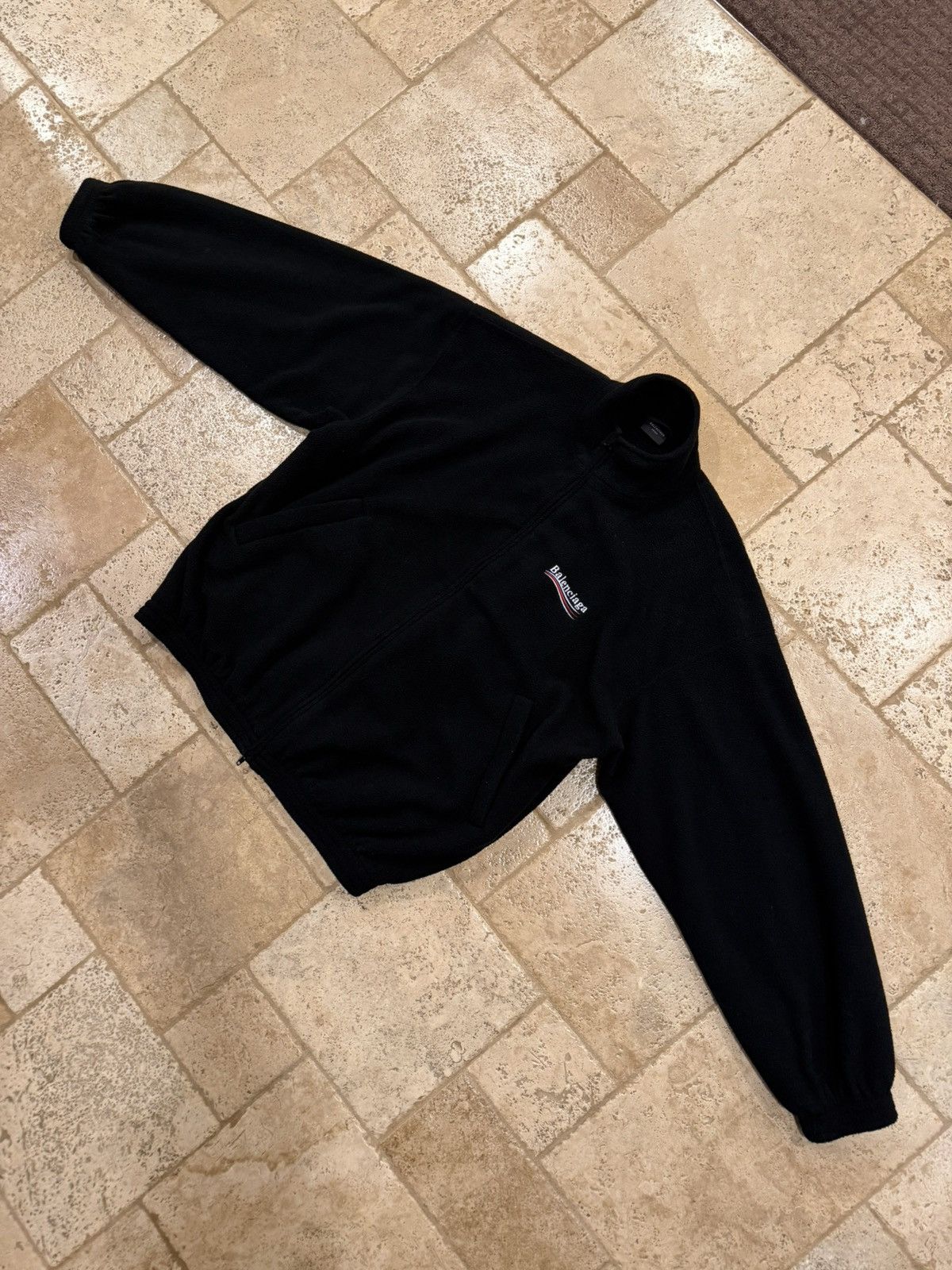 Balenciaga Balenciaga Political Campaign Polar Fleece Zip Up Jacket Size US XL / EU 56 / 4 - 5 Thumbnail