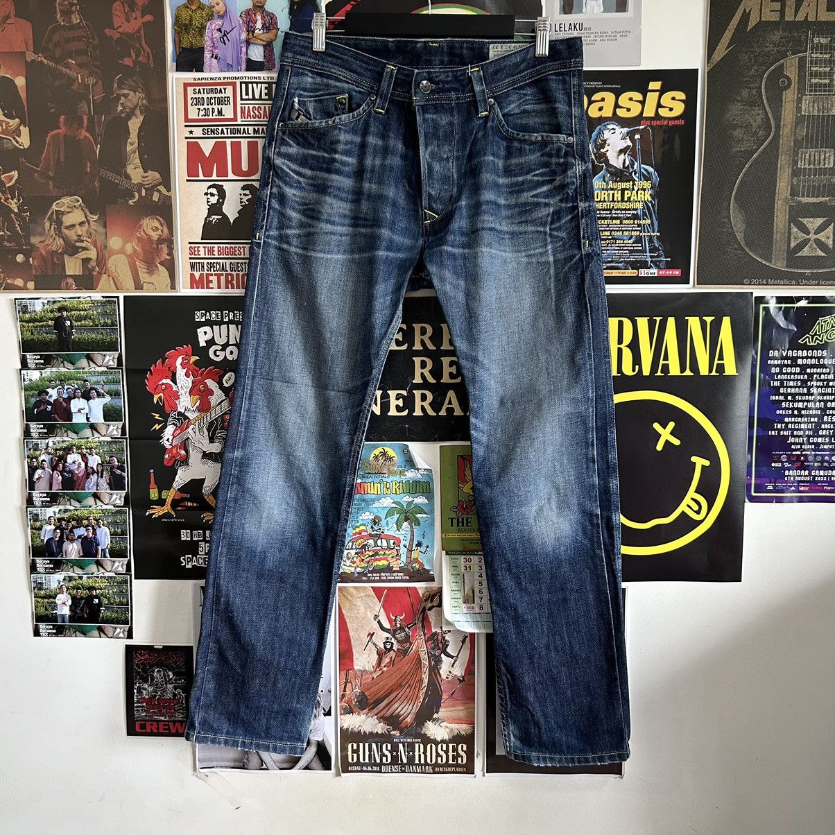 Diesel Vintage Diesel Darron Regular Slim Tapered Denim Size US 33 - 1 Thumbnail