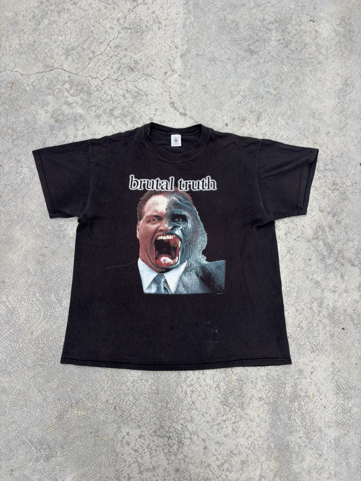 Band Tees Vintage 90s Brutal Truth T Shirt Size US XL / EU 56 / 4 - 1 Thumbnail
