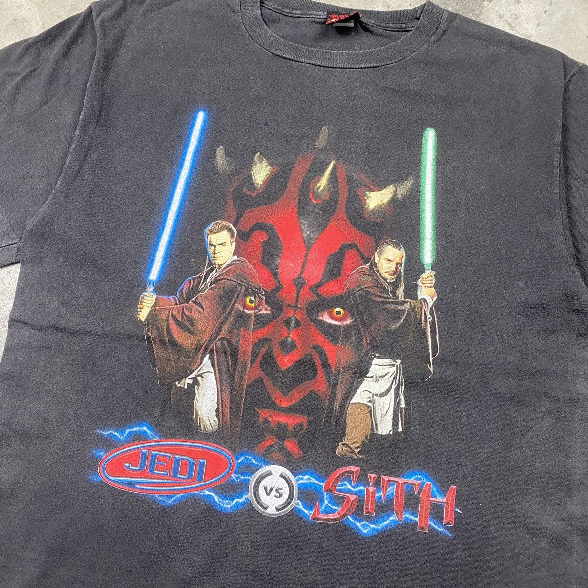 Star Wars Grail 90s Star Wars Jedi Vs Sith Episode One Tee Size US XL / EU 56 / 4 - 2 Thumbnail