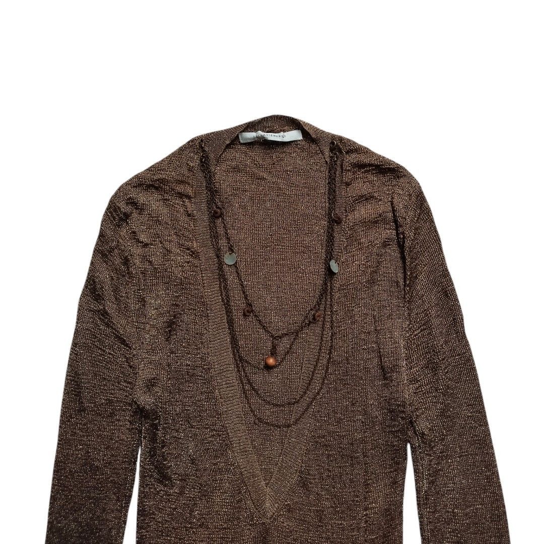 Le Grande Bleu (L.G.B.) Enchantment..? Vneck Glitter knitt tshirt Size US S / EU 44-46 / 1 - 3 Thumbnail