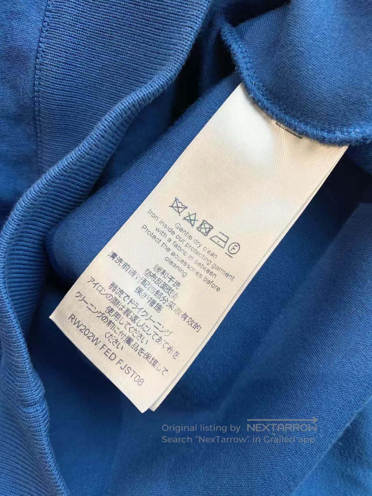Louis Vuitton Louis Vuitton logo letter-print cotton crewneck long-sleev Size M / US 6-8 / IT 42-44 - 5 Thumbnail