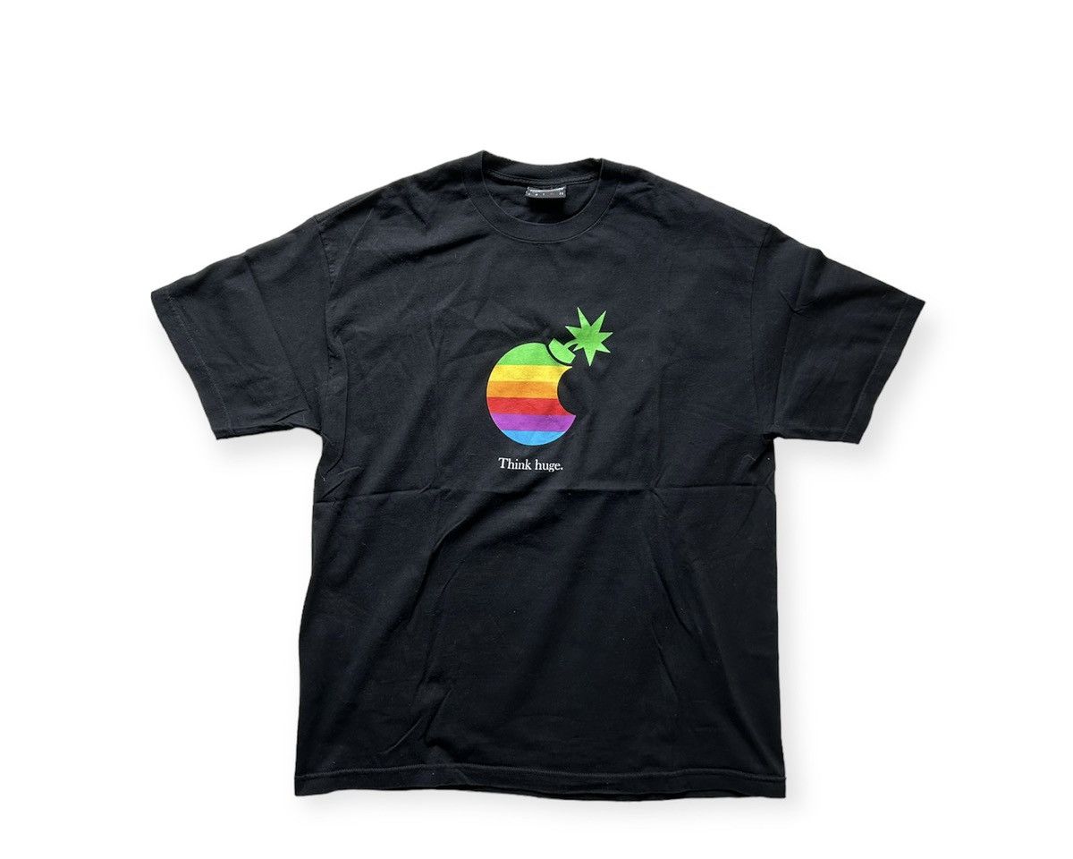 image of Y2K The Hundreds Apple Think Huge Tee in Black, Men's (Size XL)