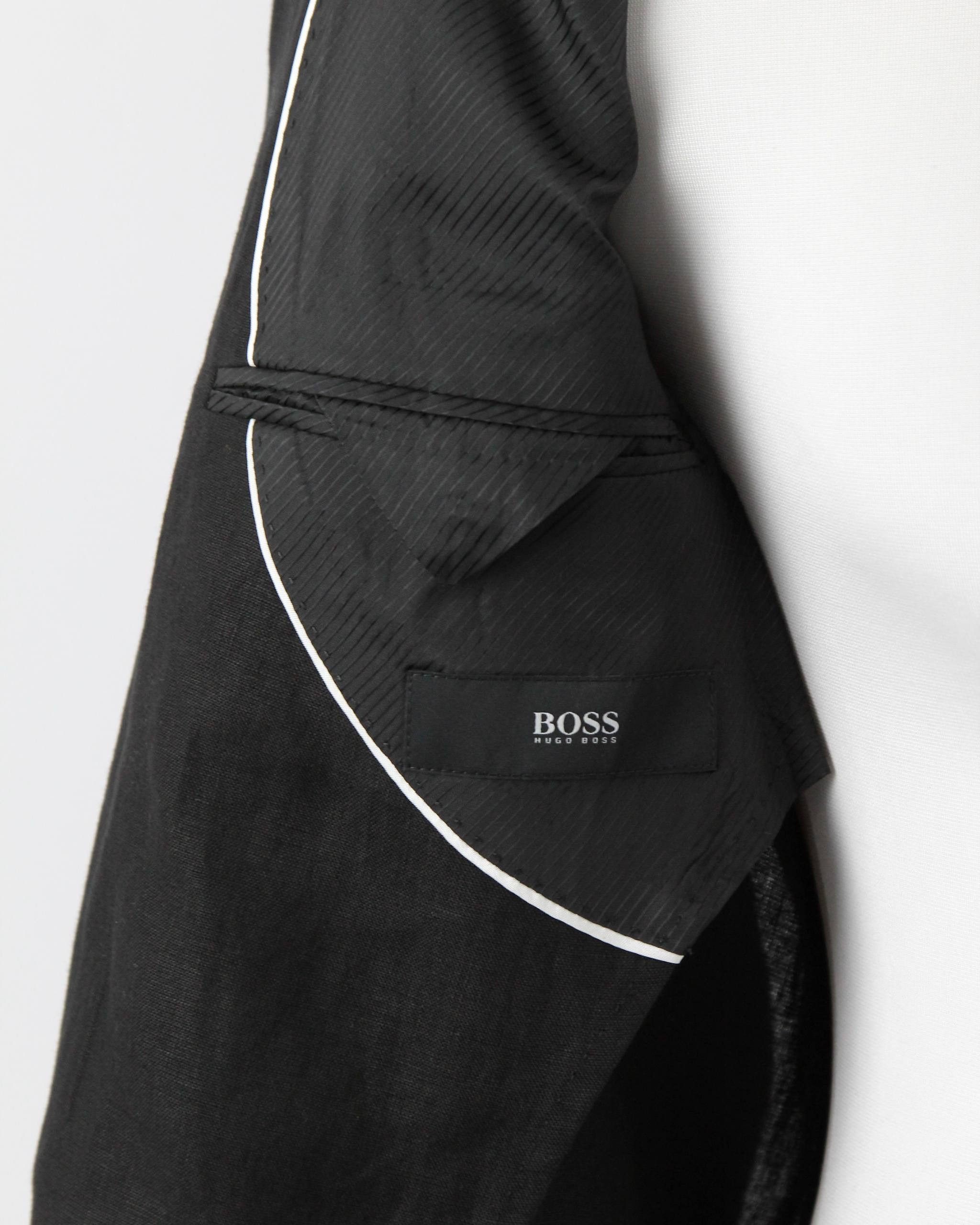 Hugo Boss HUGO BOSS Black linen jacket Size 46R - 6 Thumbnail