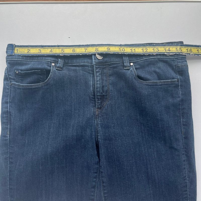 Ann Taylor Ann Taylor Women's Skinny Ankle Modern Fit Jeans Dark Blue 8 Size 32" / US 10 / IT 46 - 6 Thumbnail