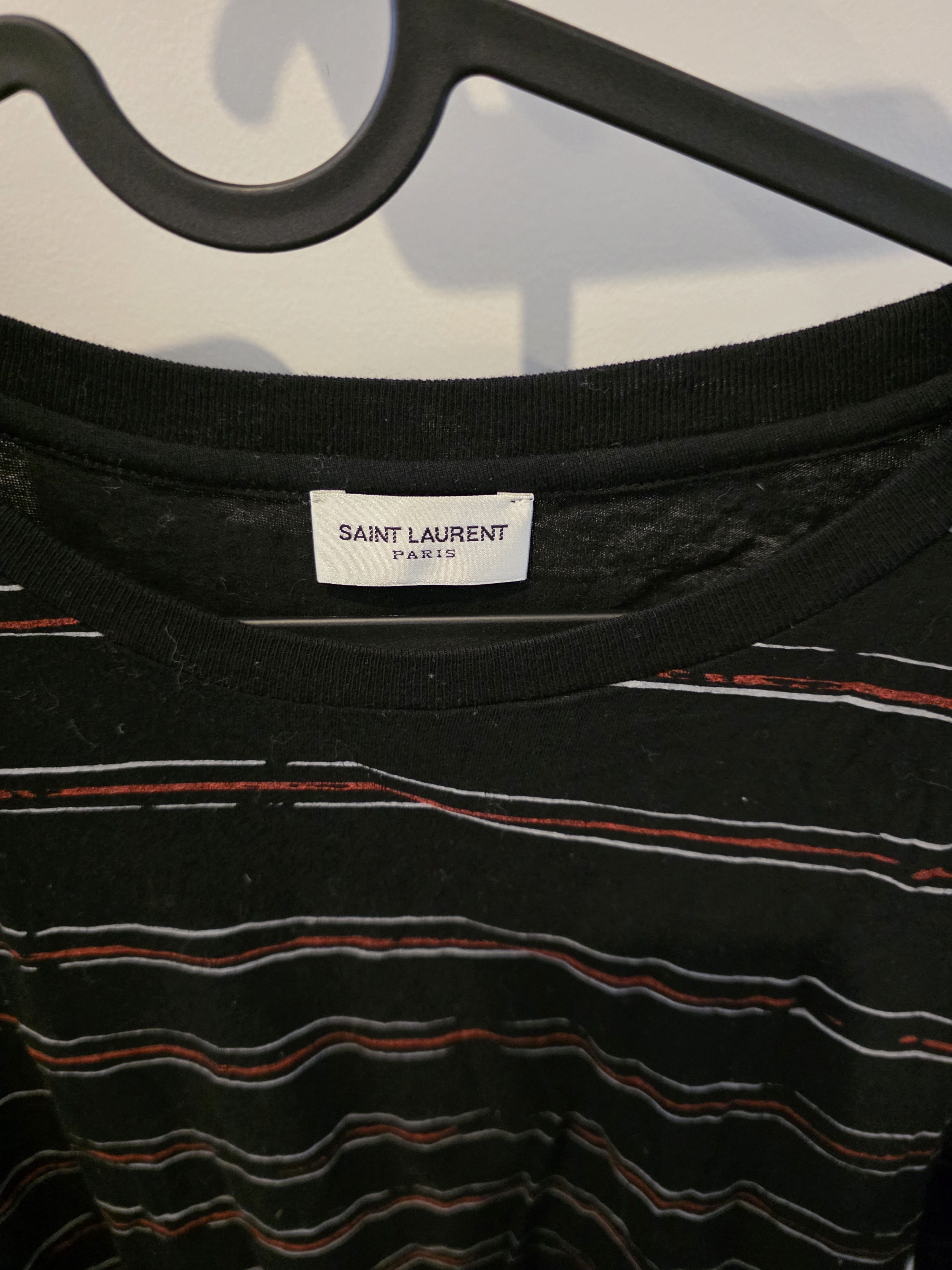 Saint Laurent Paris Saint Laurent Striped Cotton Shirt Size US XL / EU 56 / 4 - 2 Thumbnail