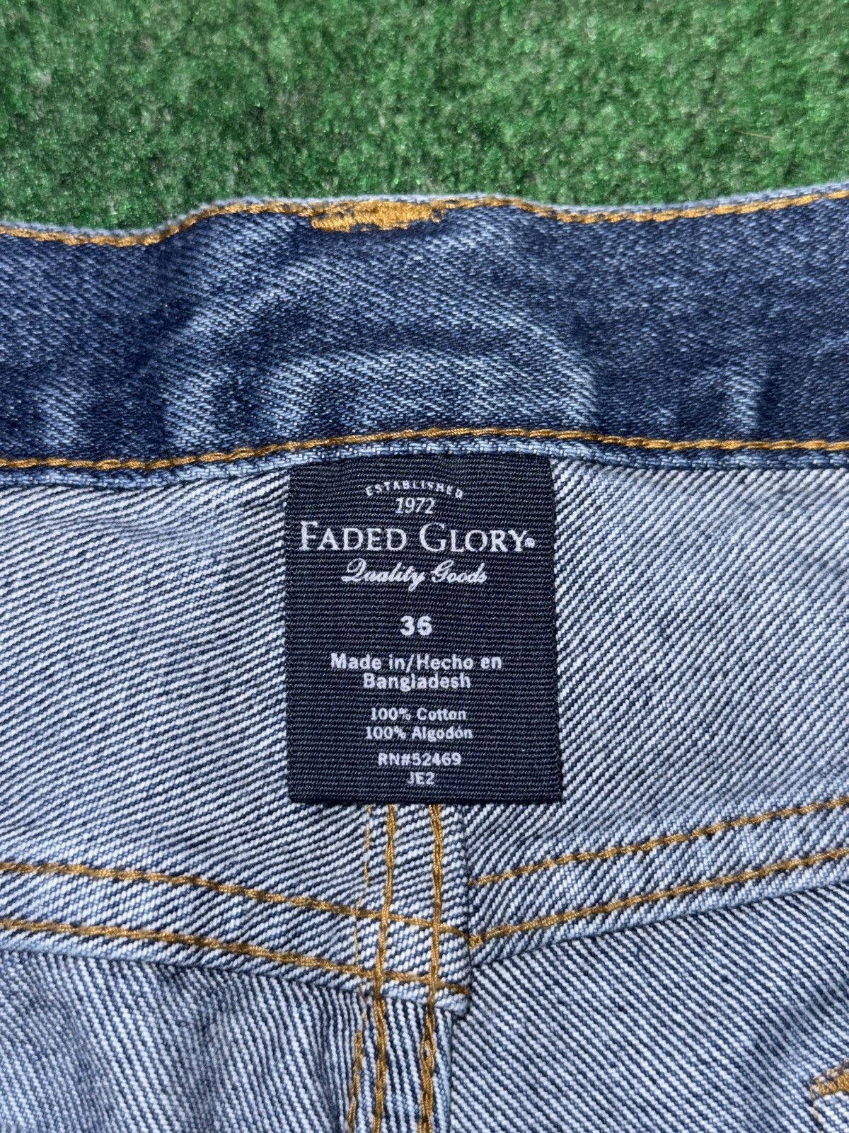Route 66 Y2K Baggy Below Knee Hip Hop Jorts Route 66 13” Denim Shorts Size US 36 / EU 52 - 3 Thumbnail